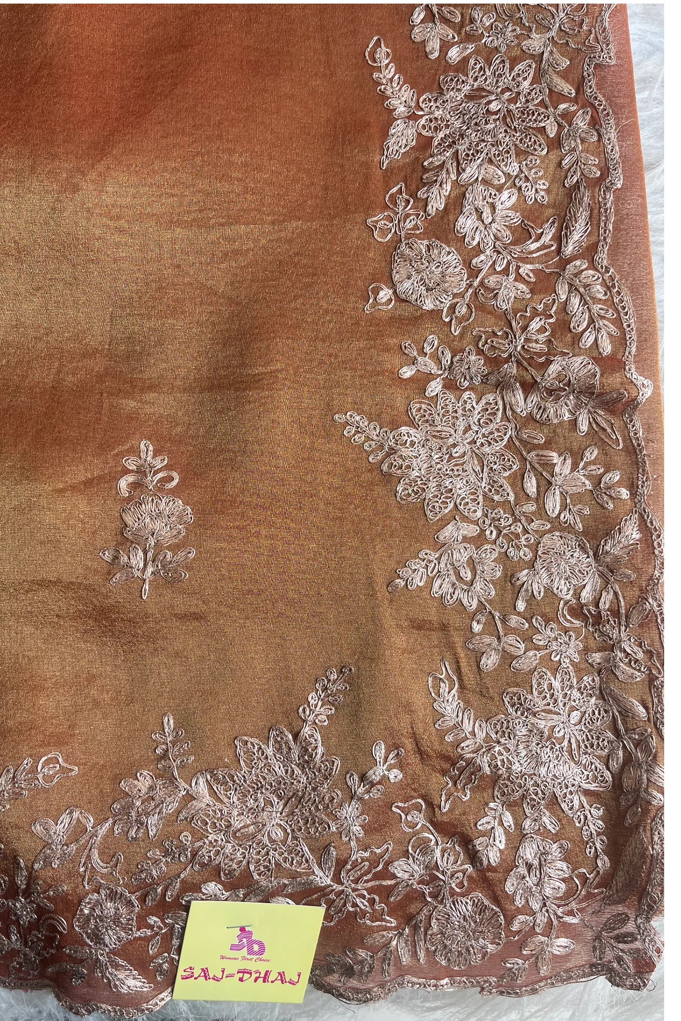 Rust Pittan Kanchipuram Tissue Saree 5659 17