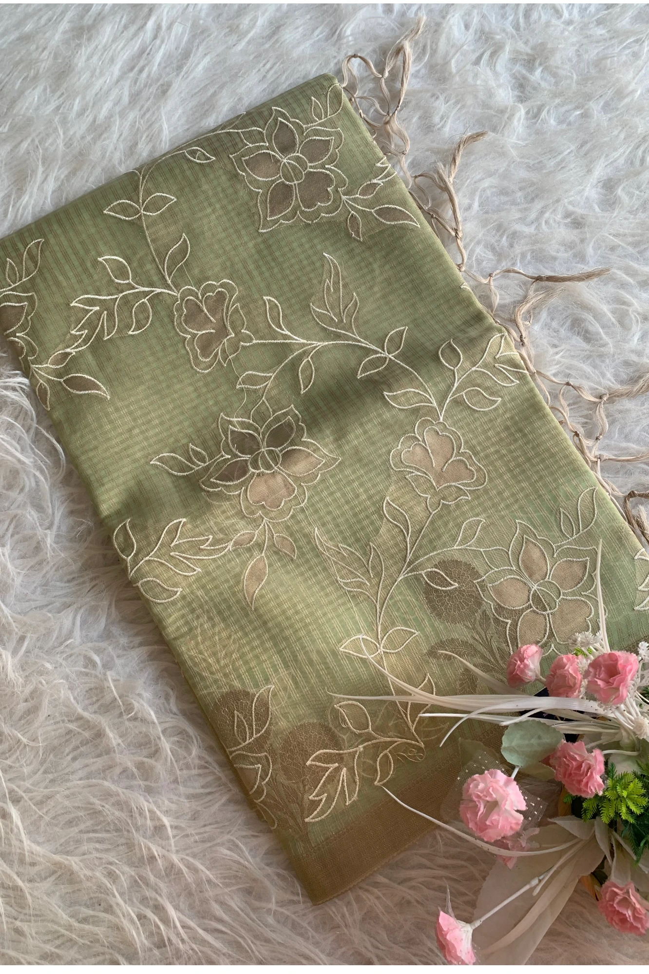 Pista Green Kota Banarasi Saree 5814 03