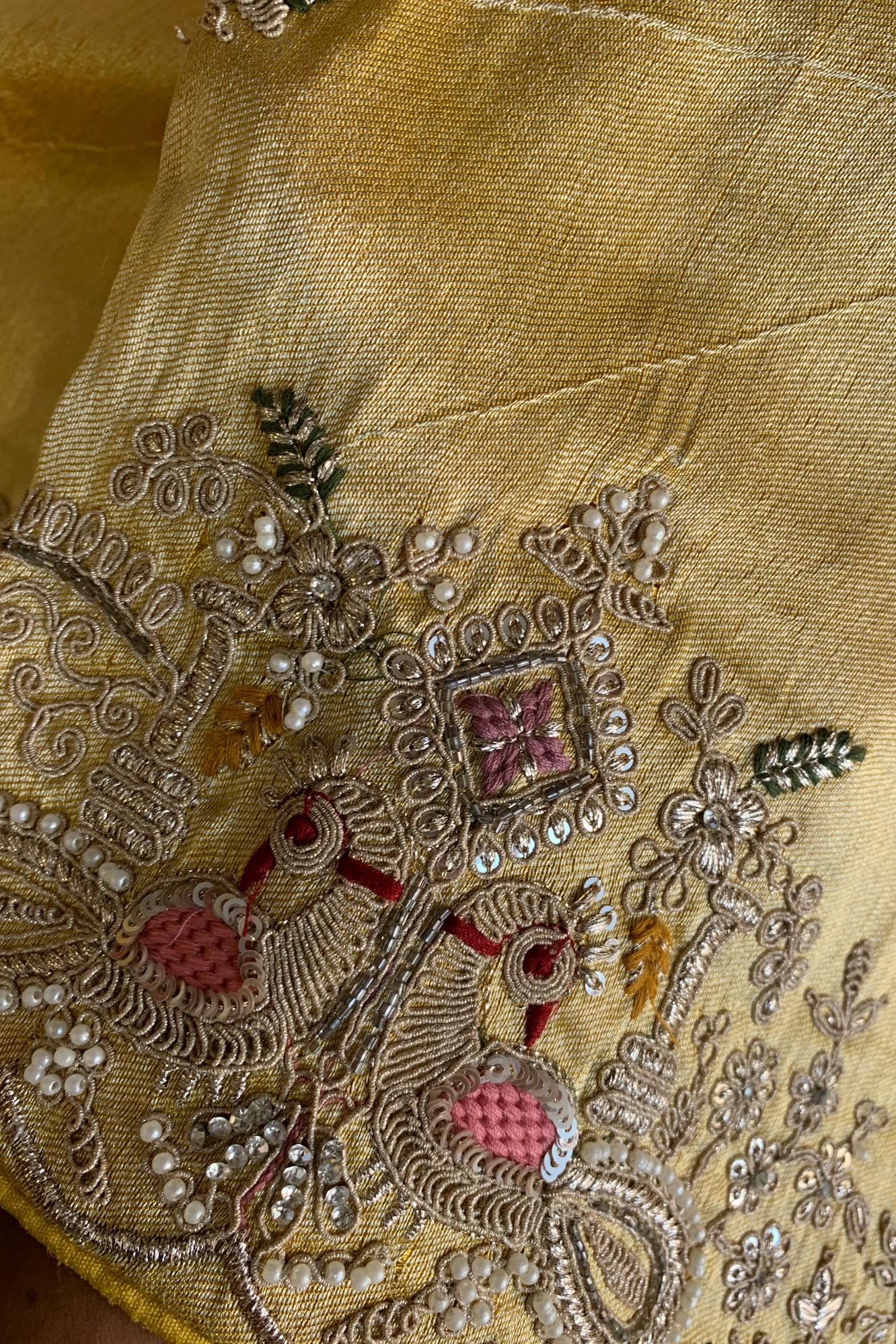 Yellow Kanchipuram Tissue Saree 5719 02