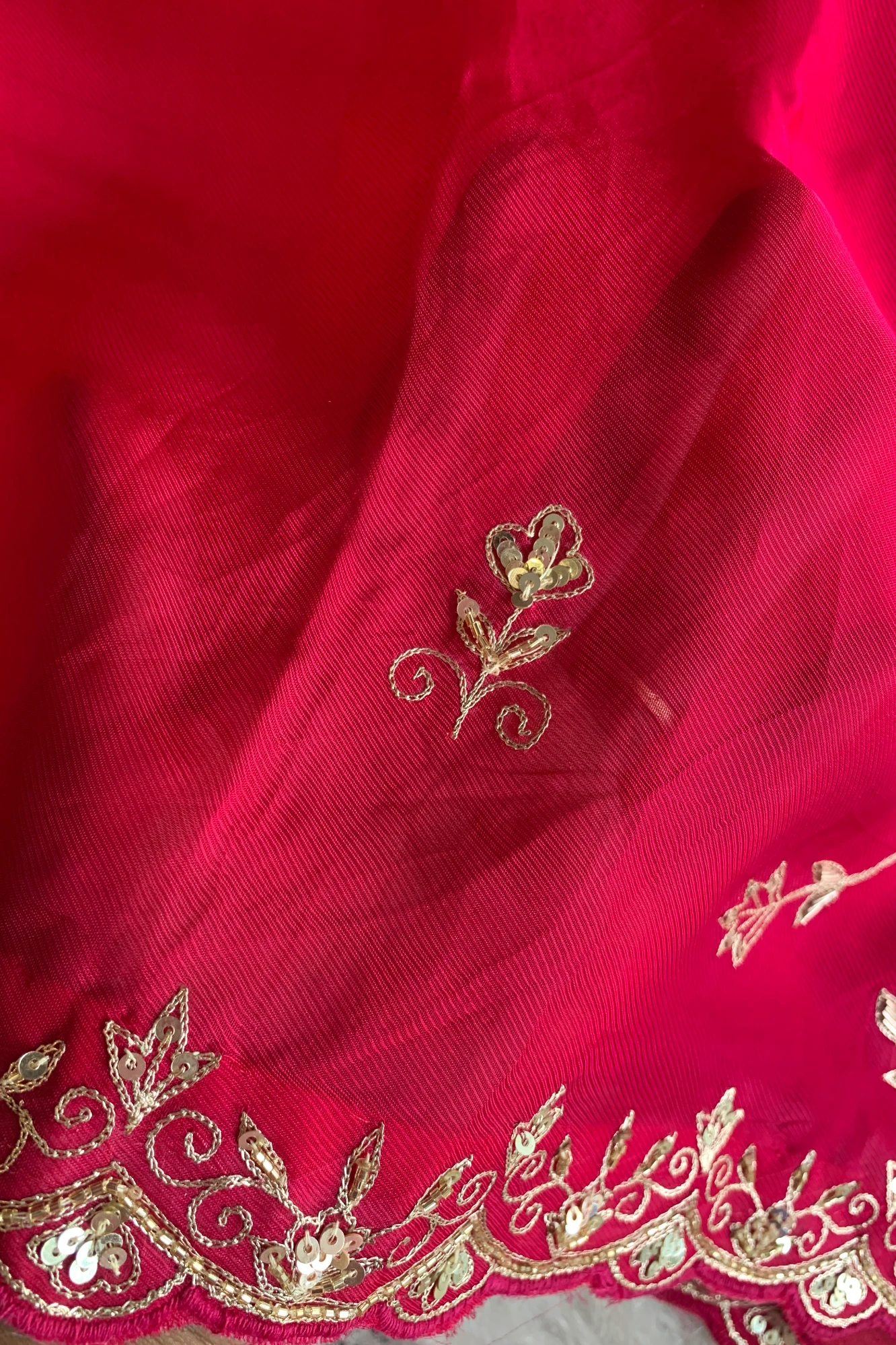 Pink Aari Lilly Silk Saree 5848 06