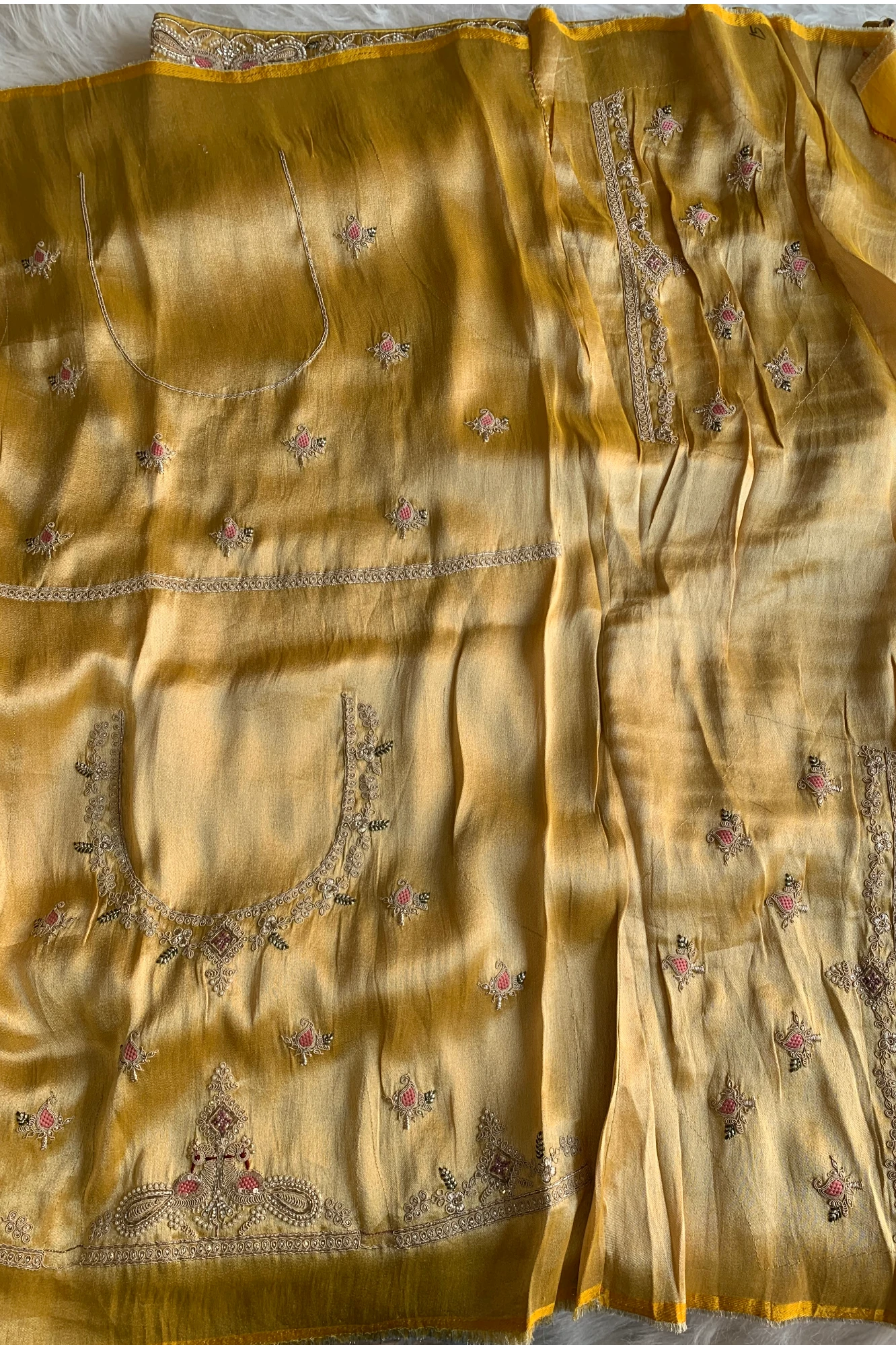 Yellow Kanchipuram Tissue Saree 5719 02