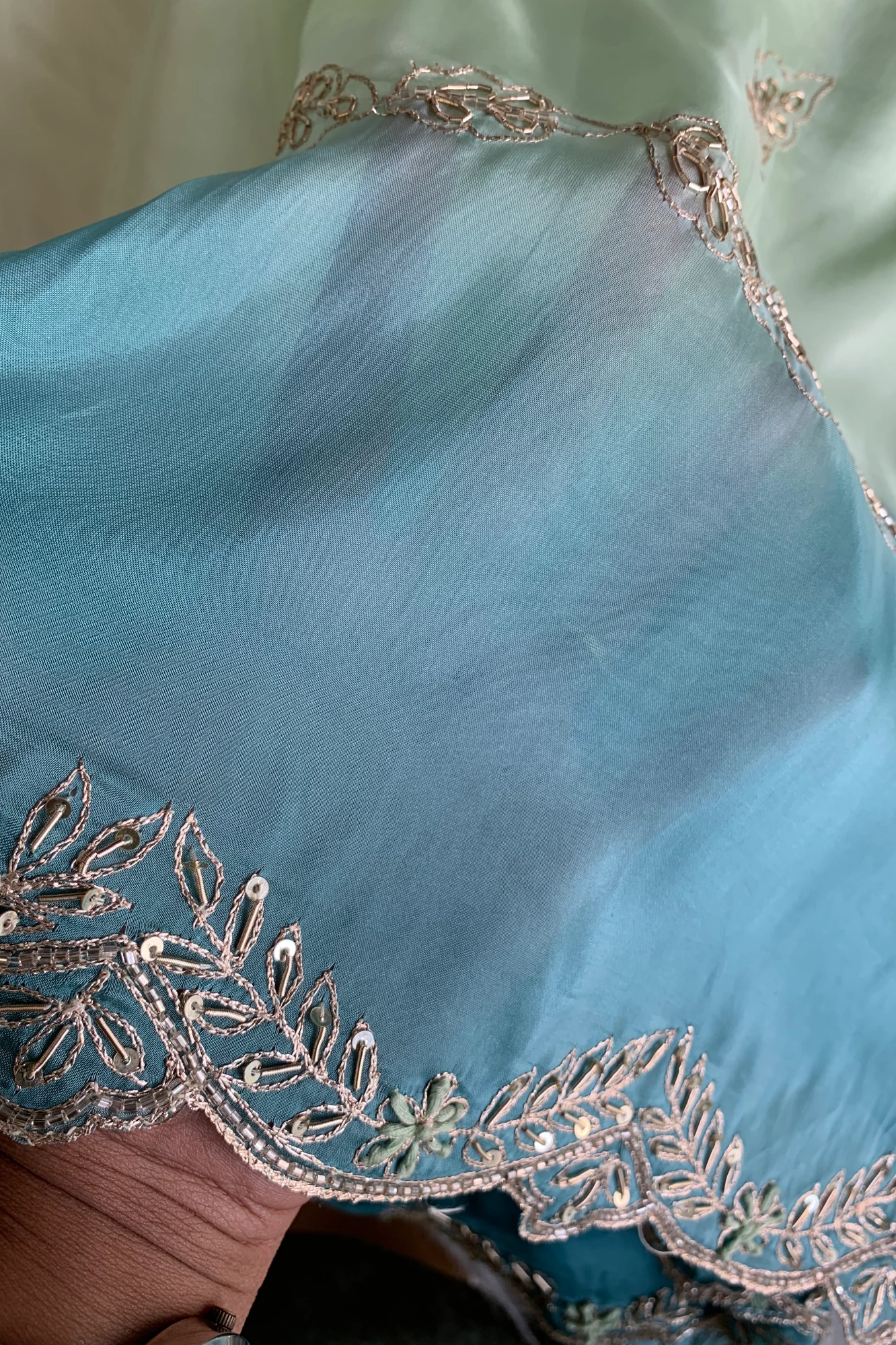 Ombre Habutai Silk Saree 5766 07