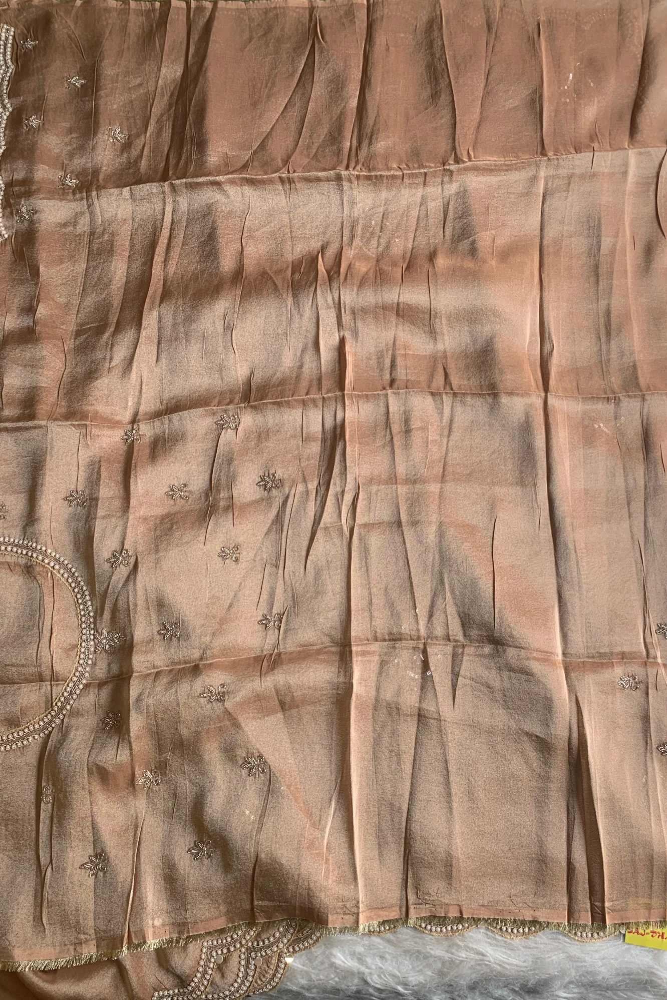 Brick Tissue Saree 5660 06