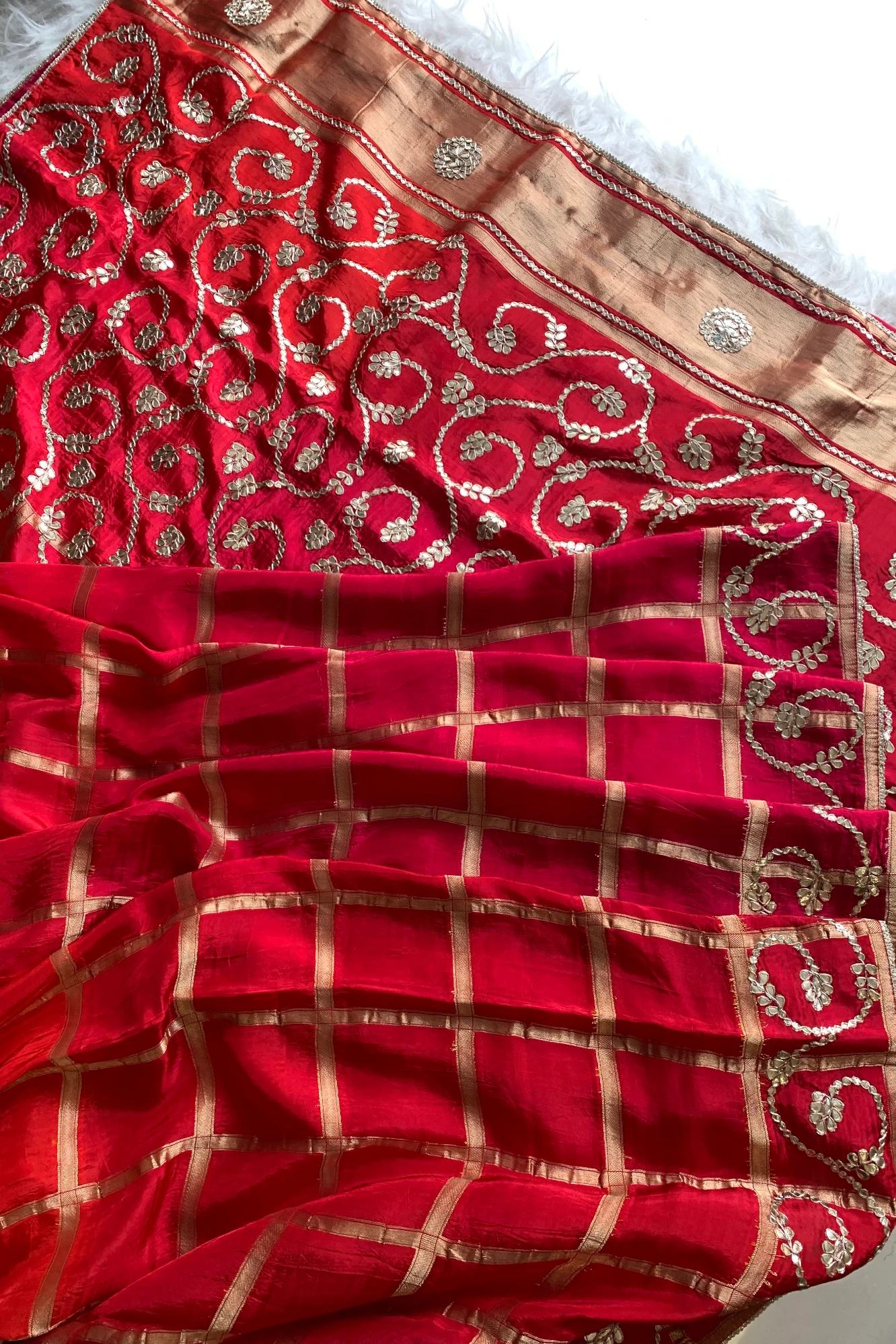 Shaded Gota Patti Gharchola Saree 5675 04