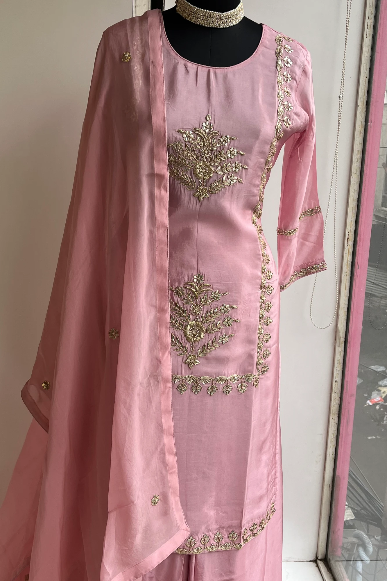 Blush Pink Gharara Set with Gotta & Dori Work 5469 01 (38)