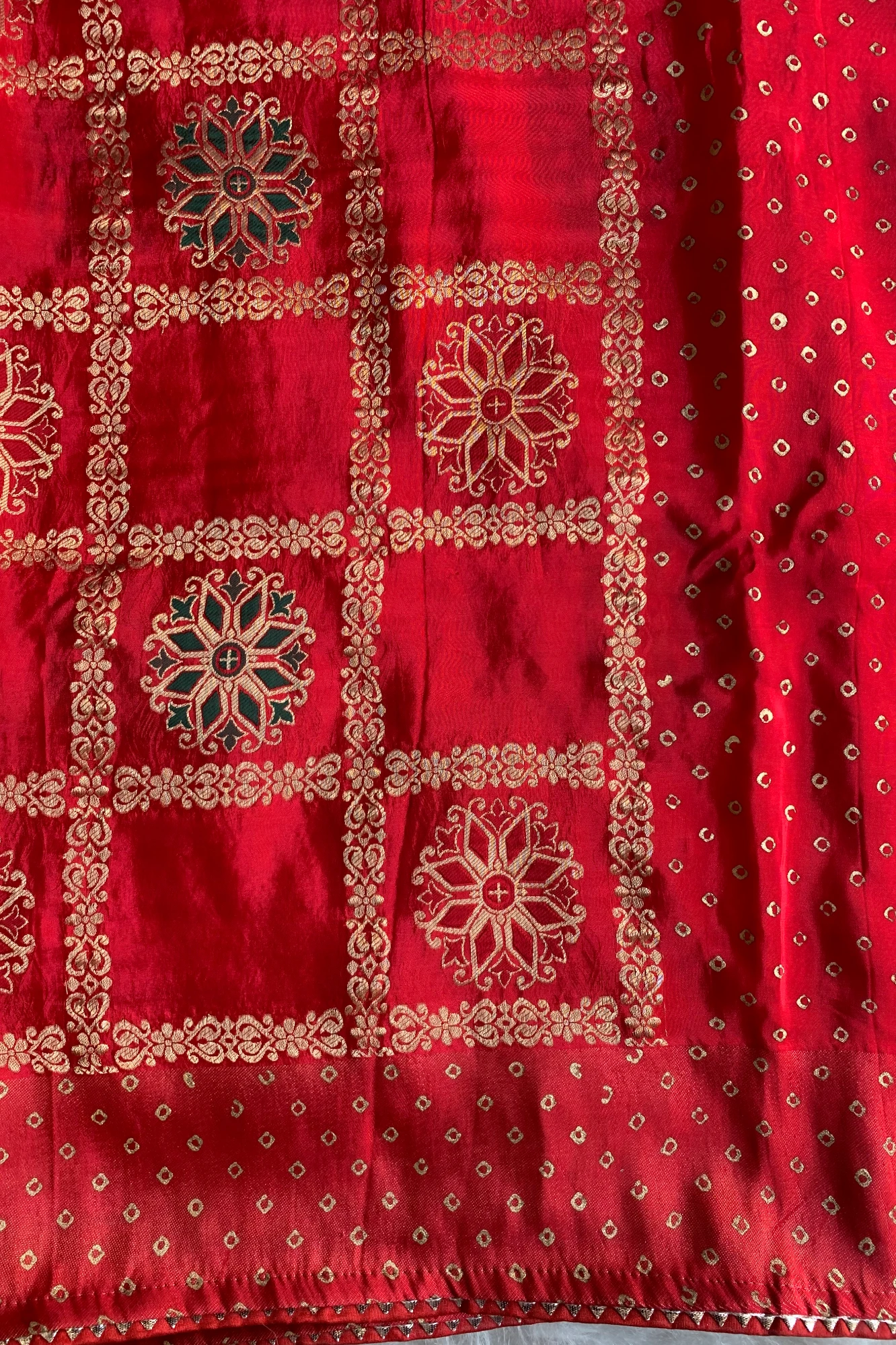 Red Ghati Banarasi Saree 5763 10