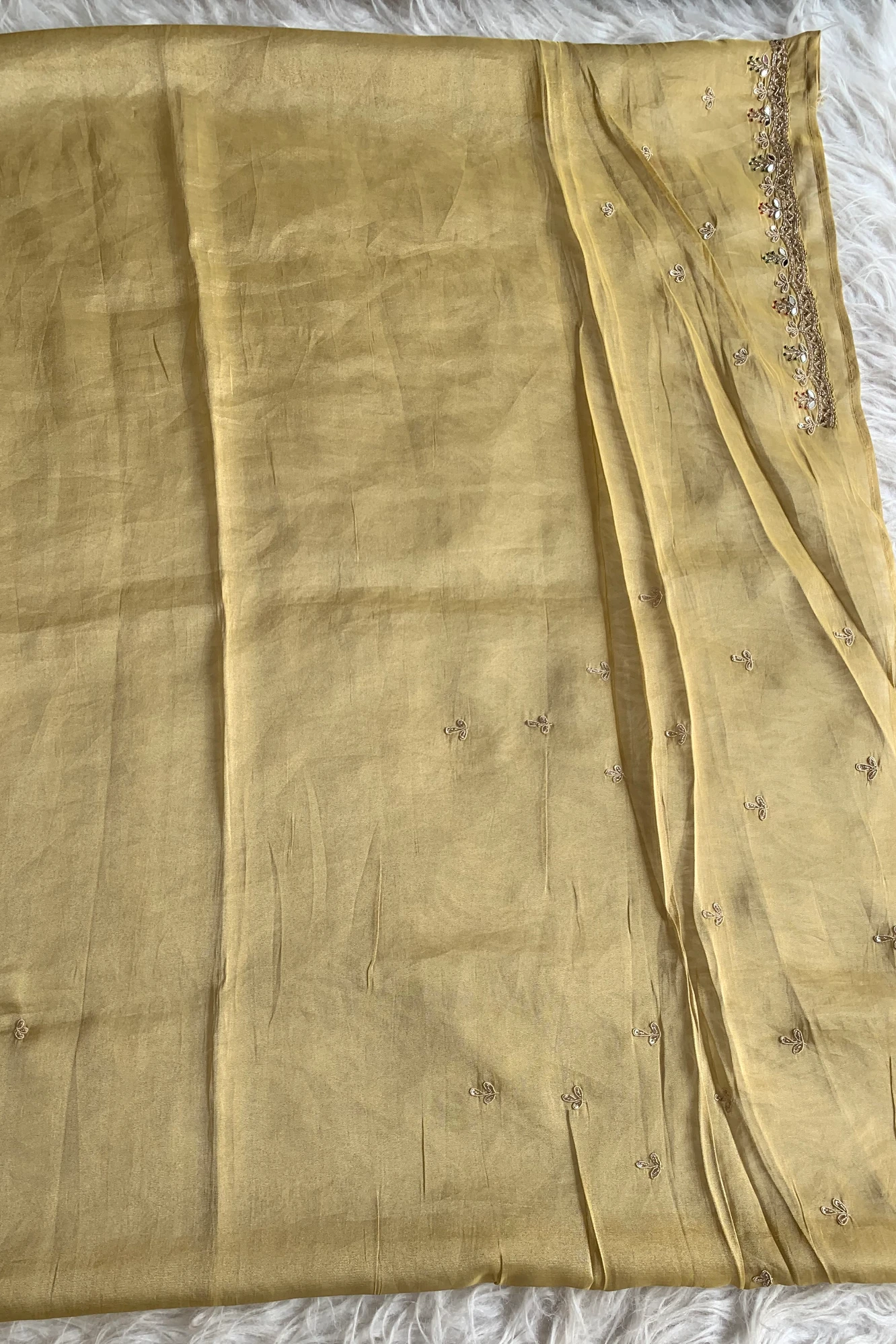 Dual Tone Tissue Saree 5545 01