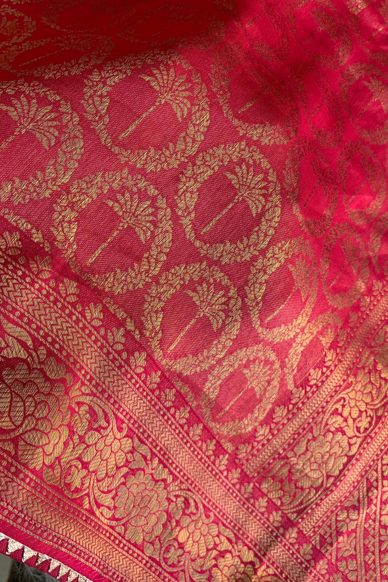 Pink Traditional Banarasi Saree 5763 14