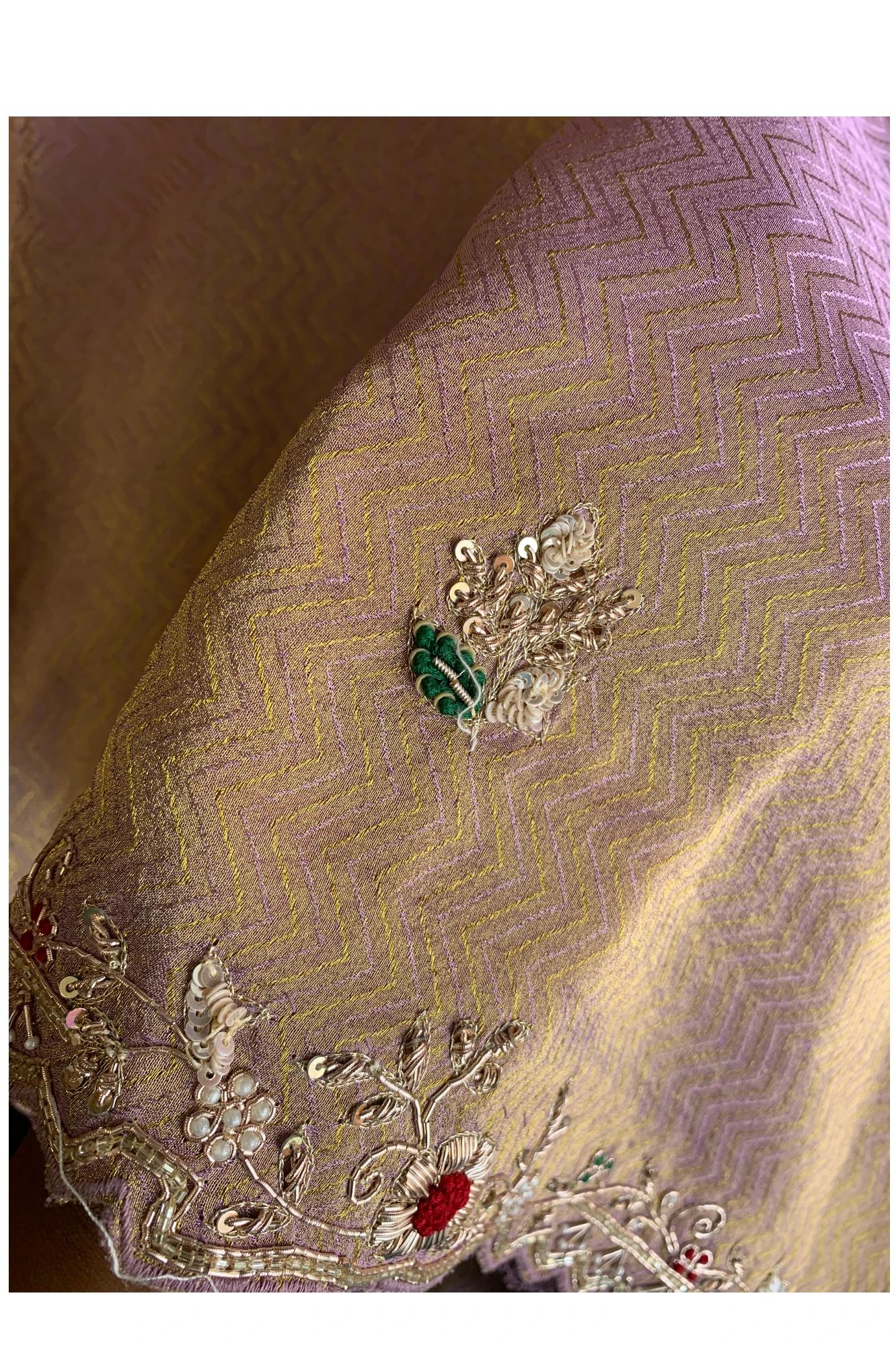Purple Kanchipuram Silk Saree 5535 12