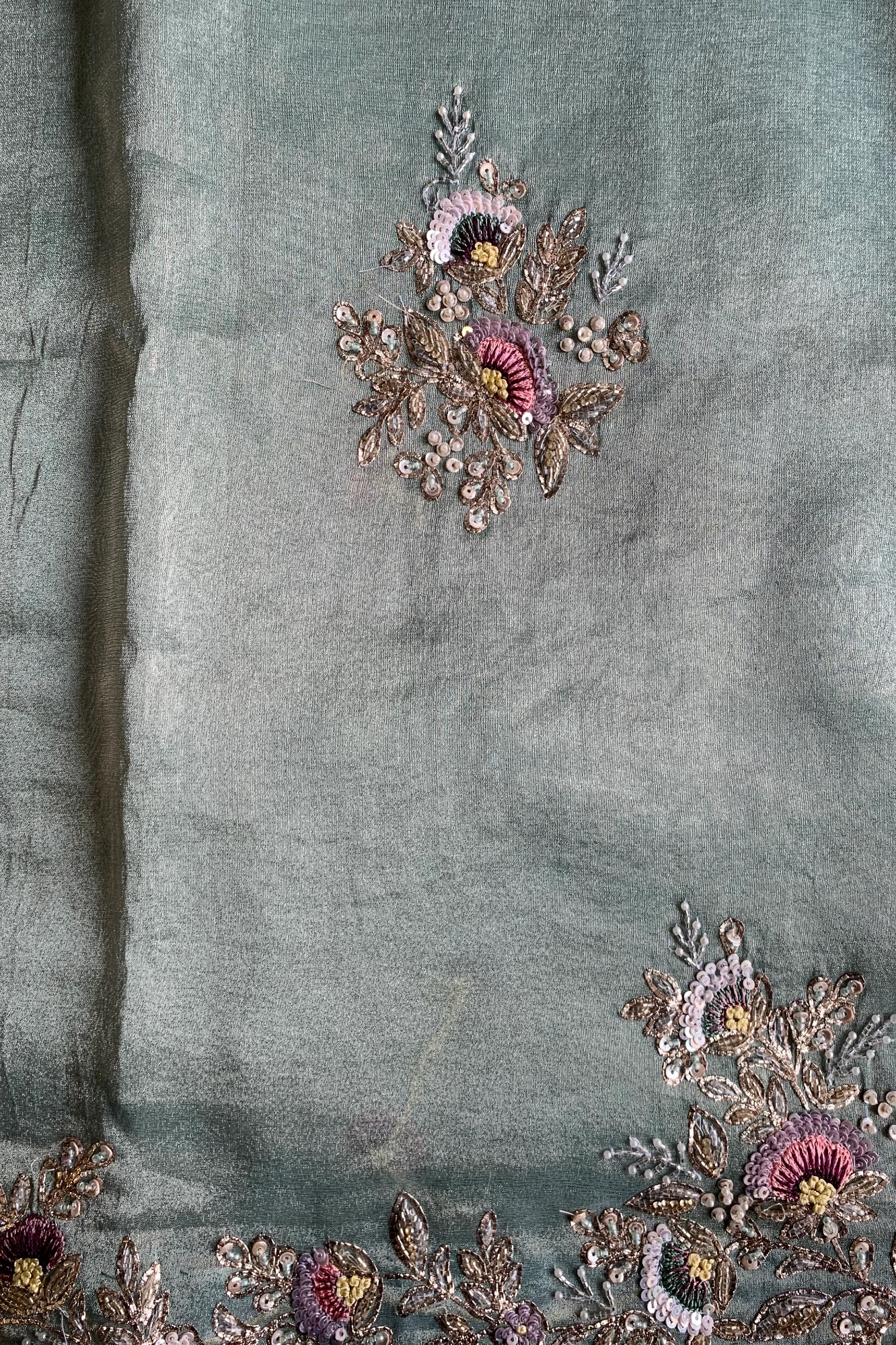 Mint Green Tissue Saree 5360 10