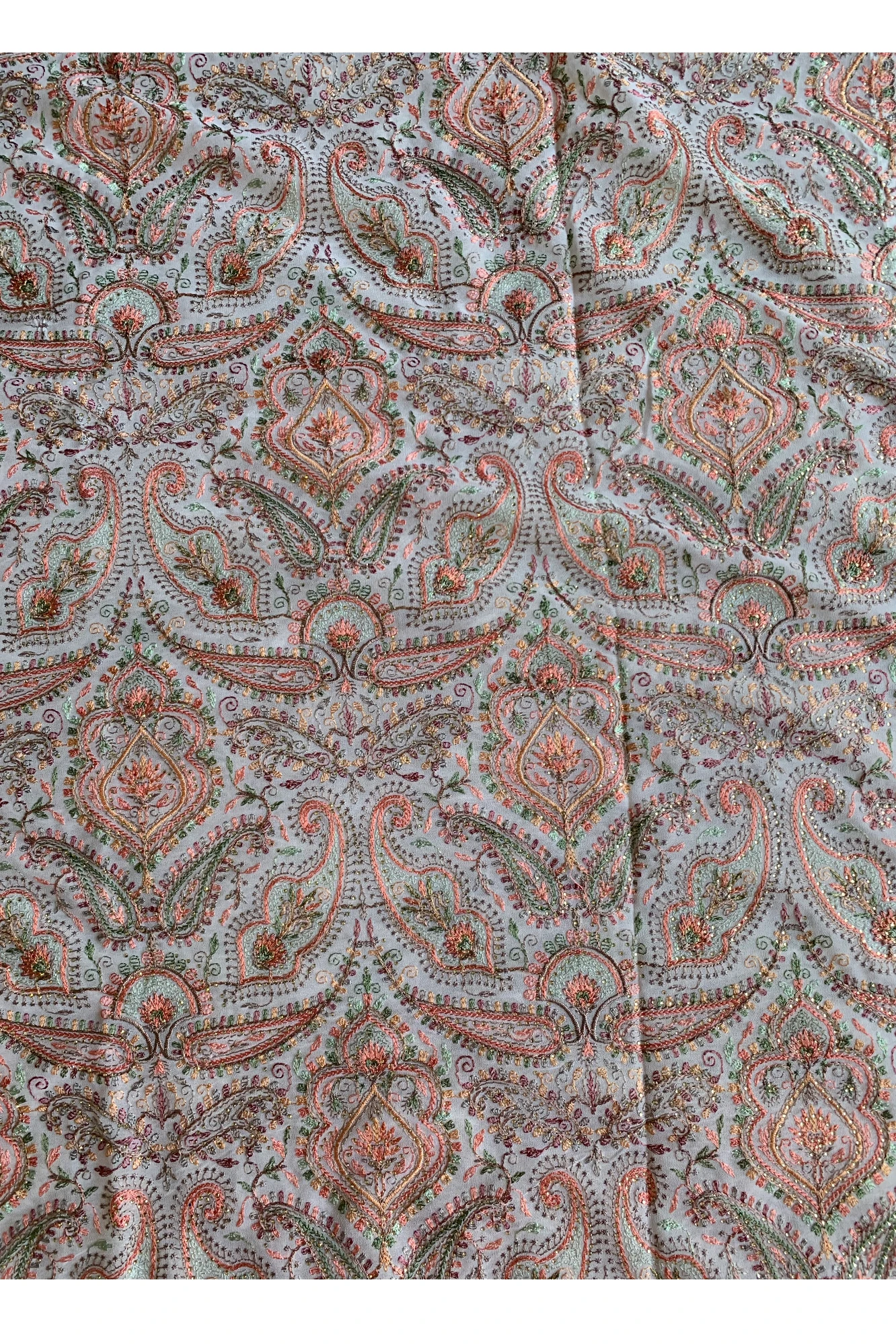 Ivory Chikankari Saree 5758 05