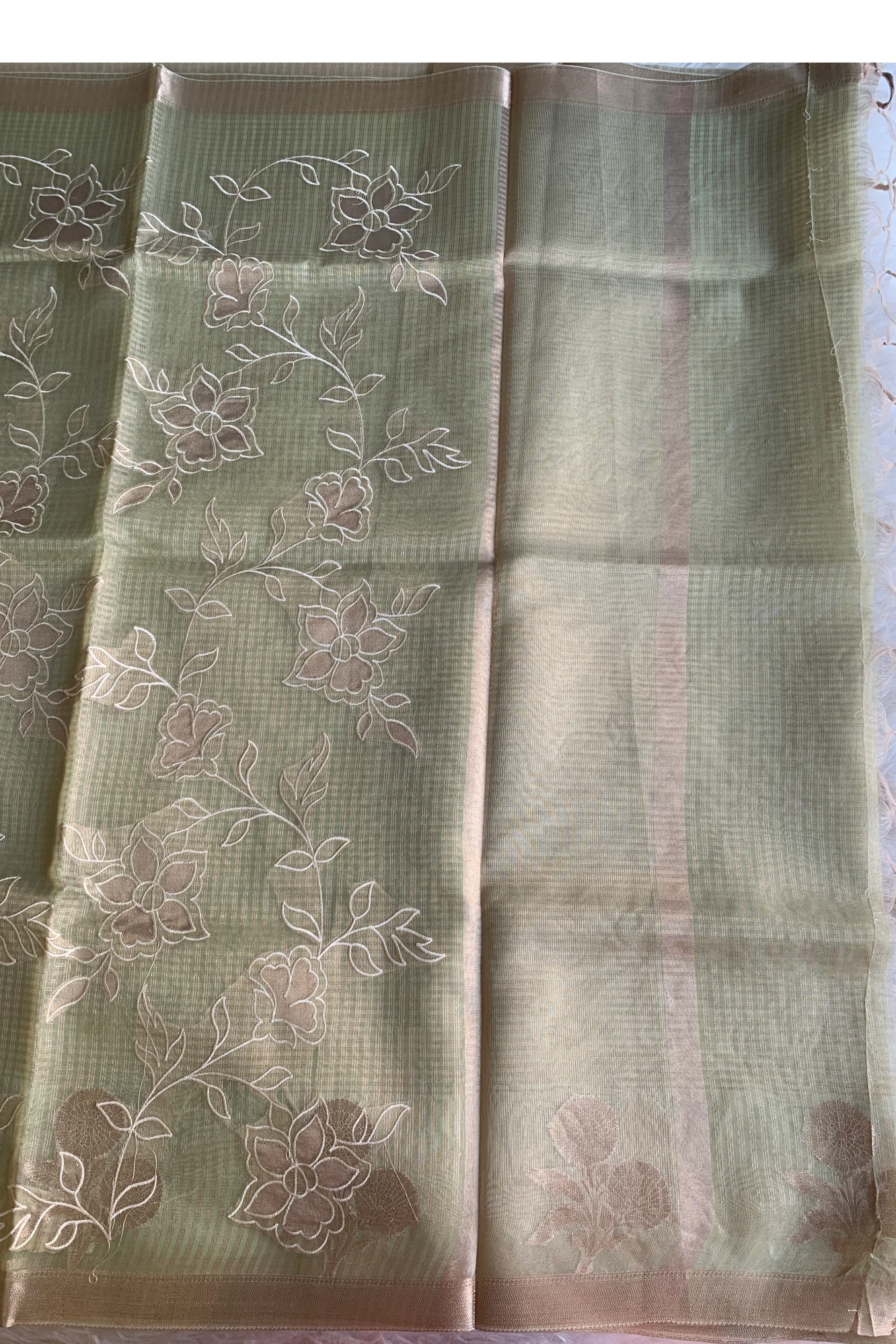 Pista Green Kota Banarasi Saree 5814 03