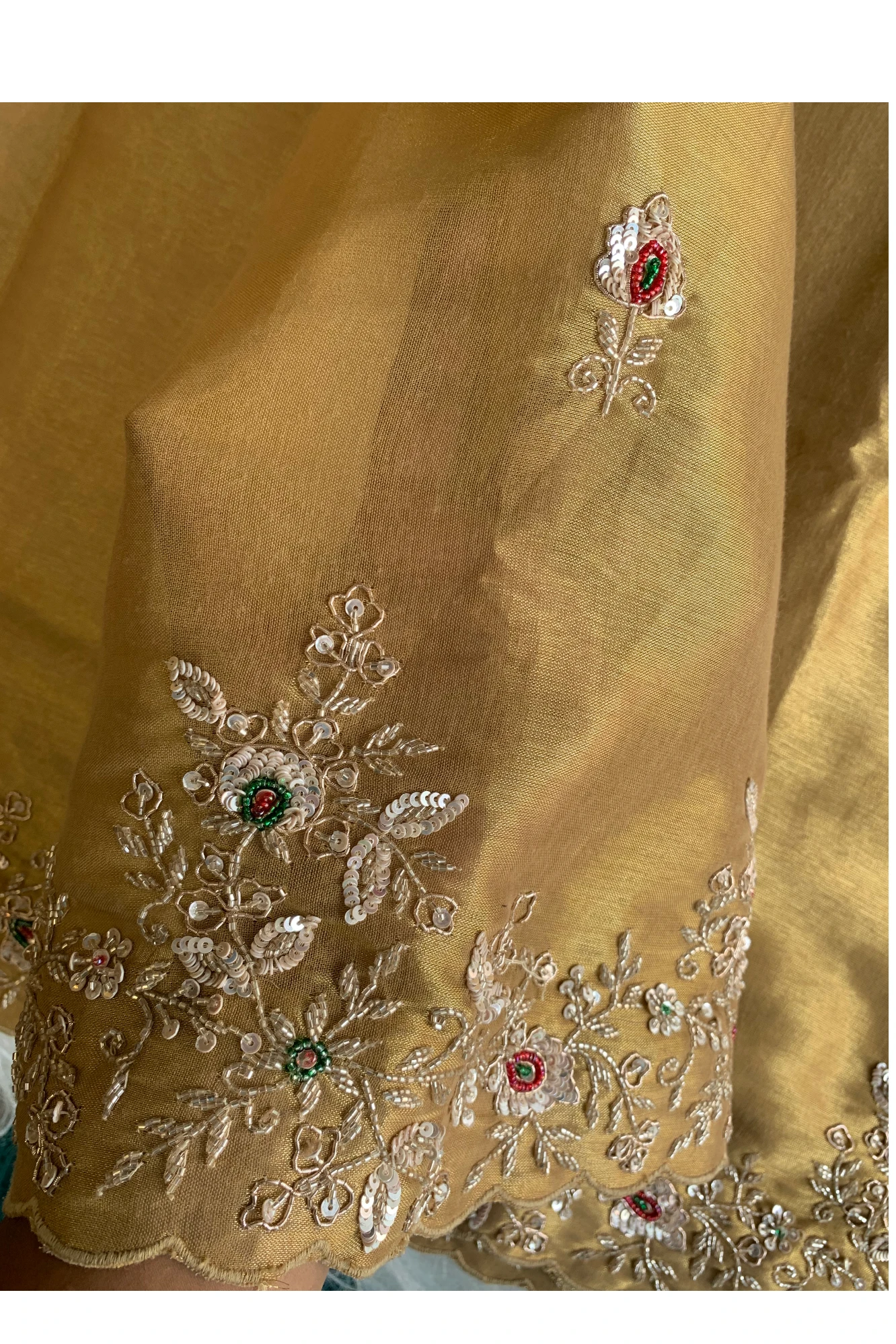 Gold Kanchipuram Silk Saree 5766 02