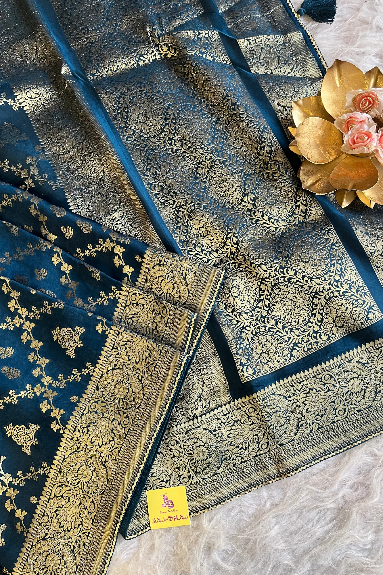 Royal Blue Banarasi  Saree  5176 08