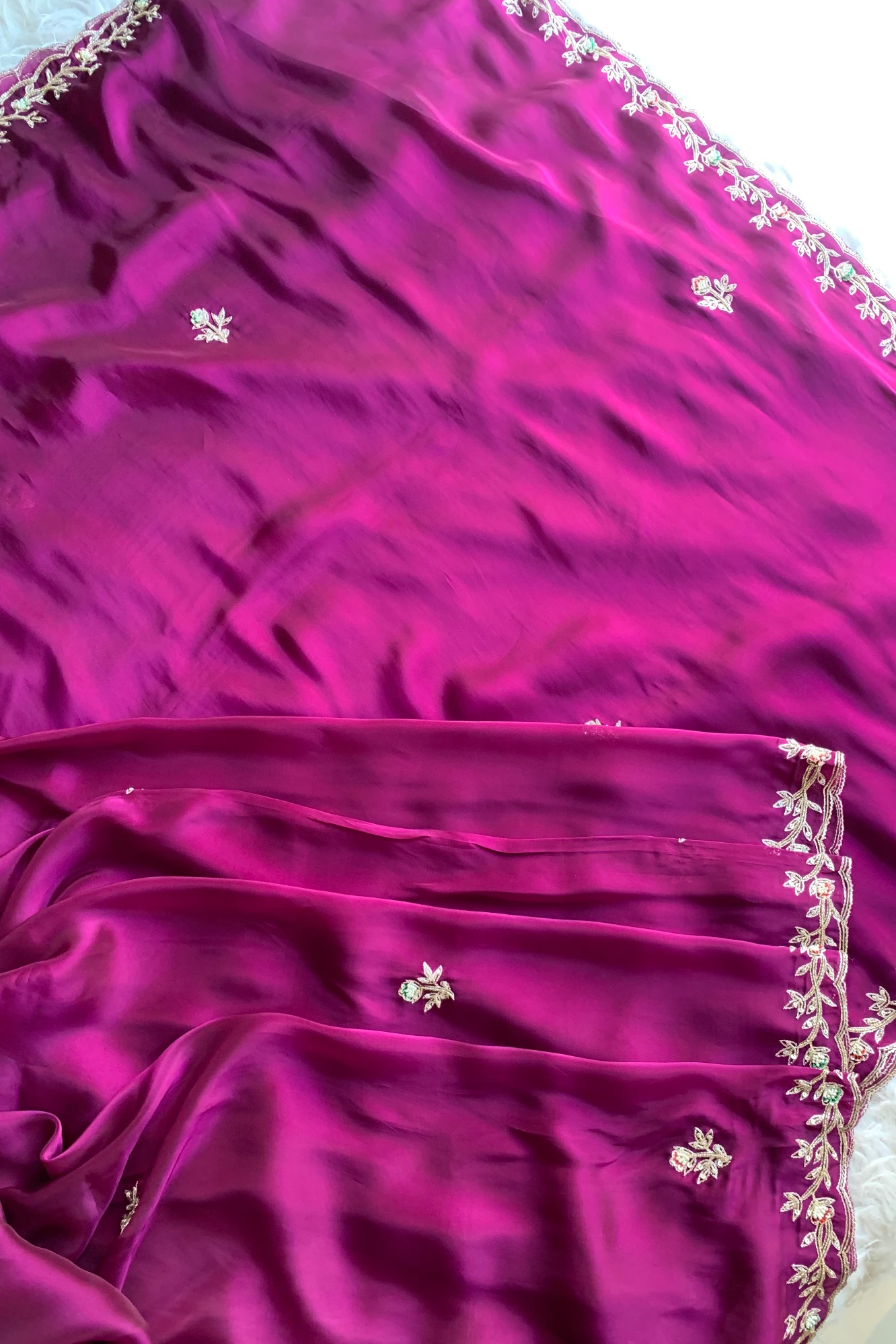 Purple Aari Thari Habutai Silk Saree 5651 21