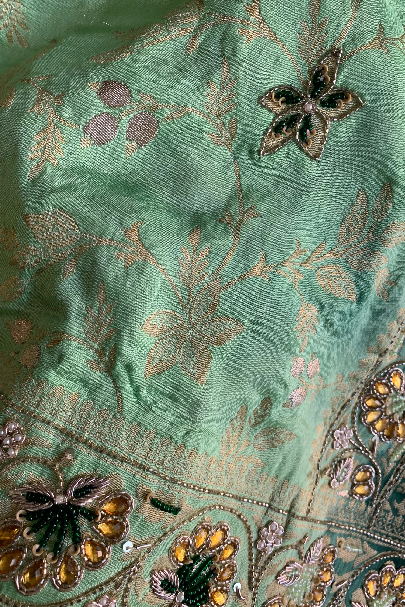 Green Banarasi Saree 3023 04