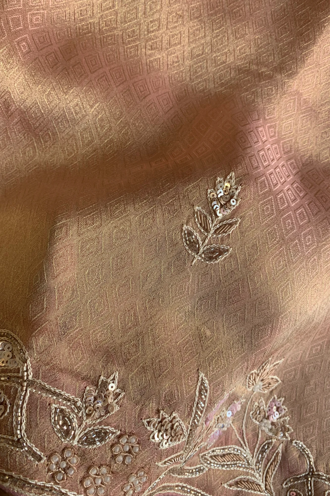 Rust Orange Tissue Saree 5361 12
