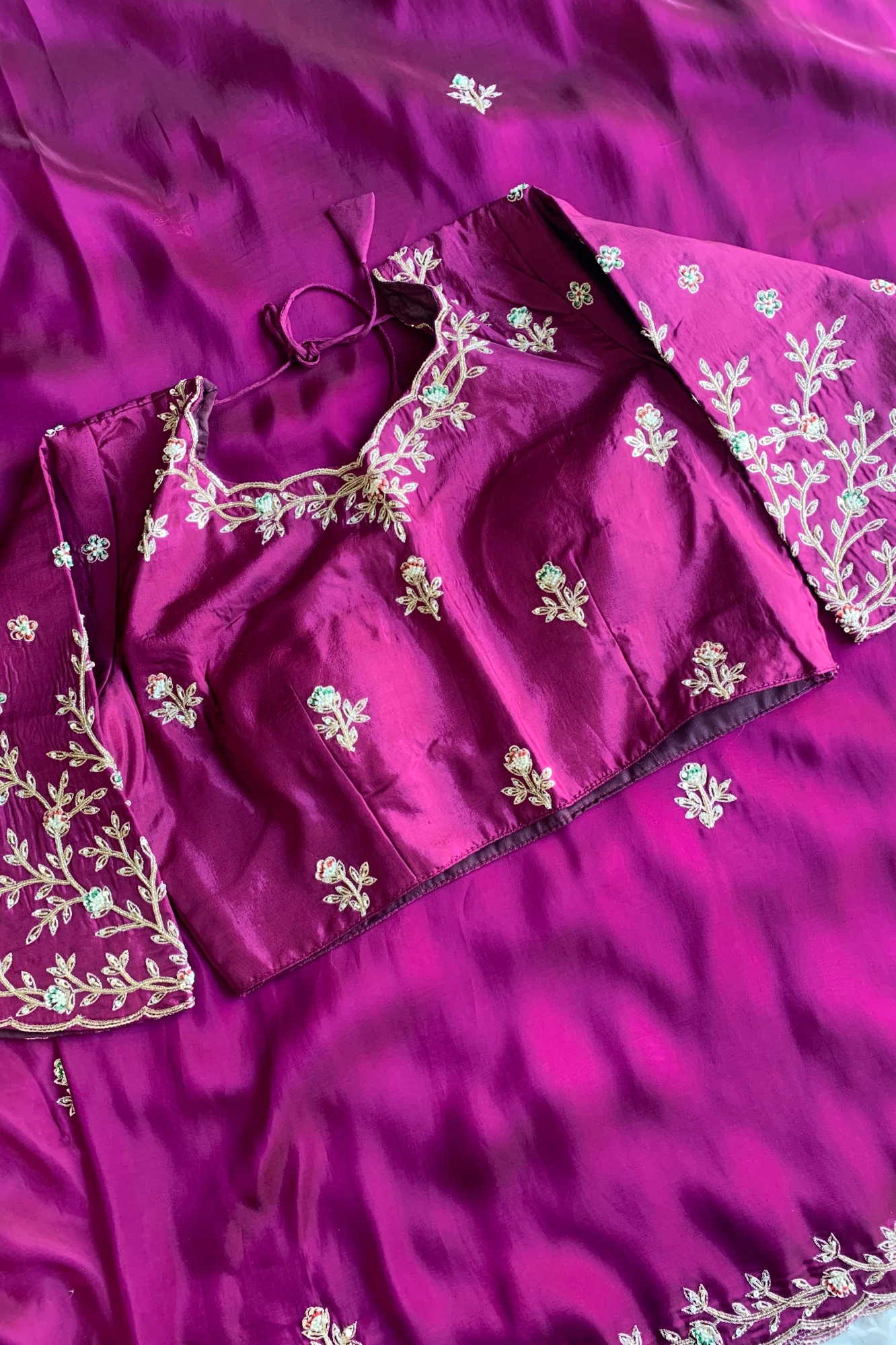 Purple Aari Thari Habutai Silk Saree 5651 21