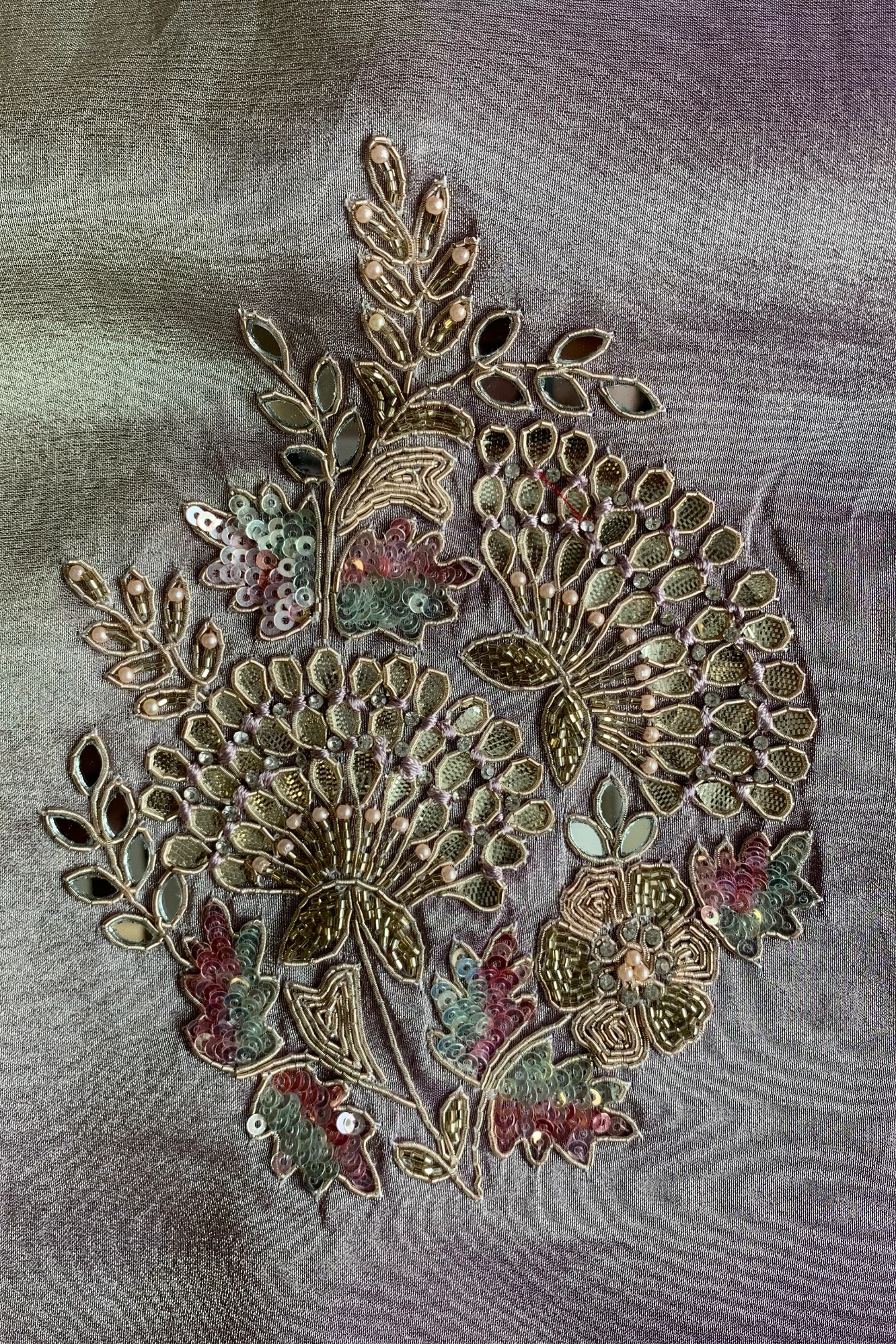Lilac Ombre Embellished Tissue Saree 5524 03