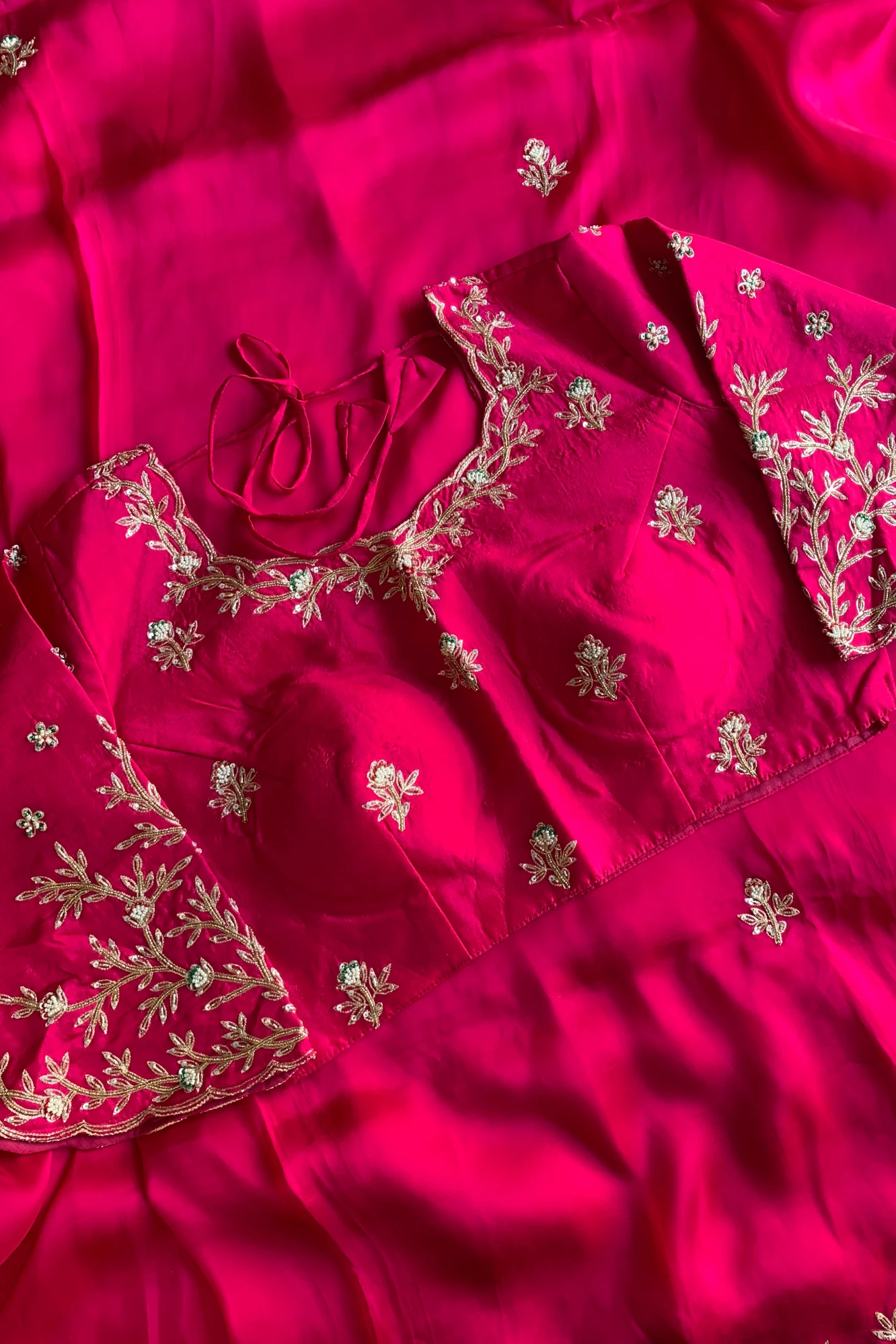 Pink Aari Thari Habutai Silk Saree 5651 21