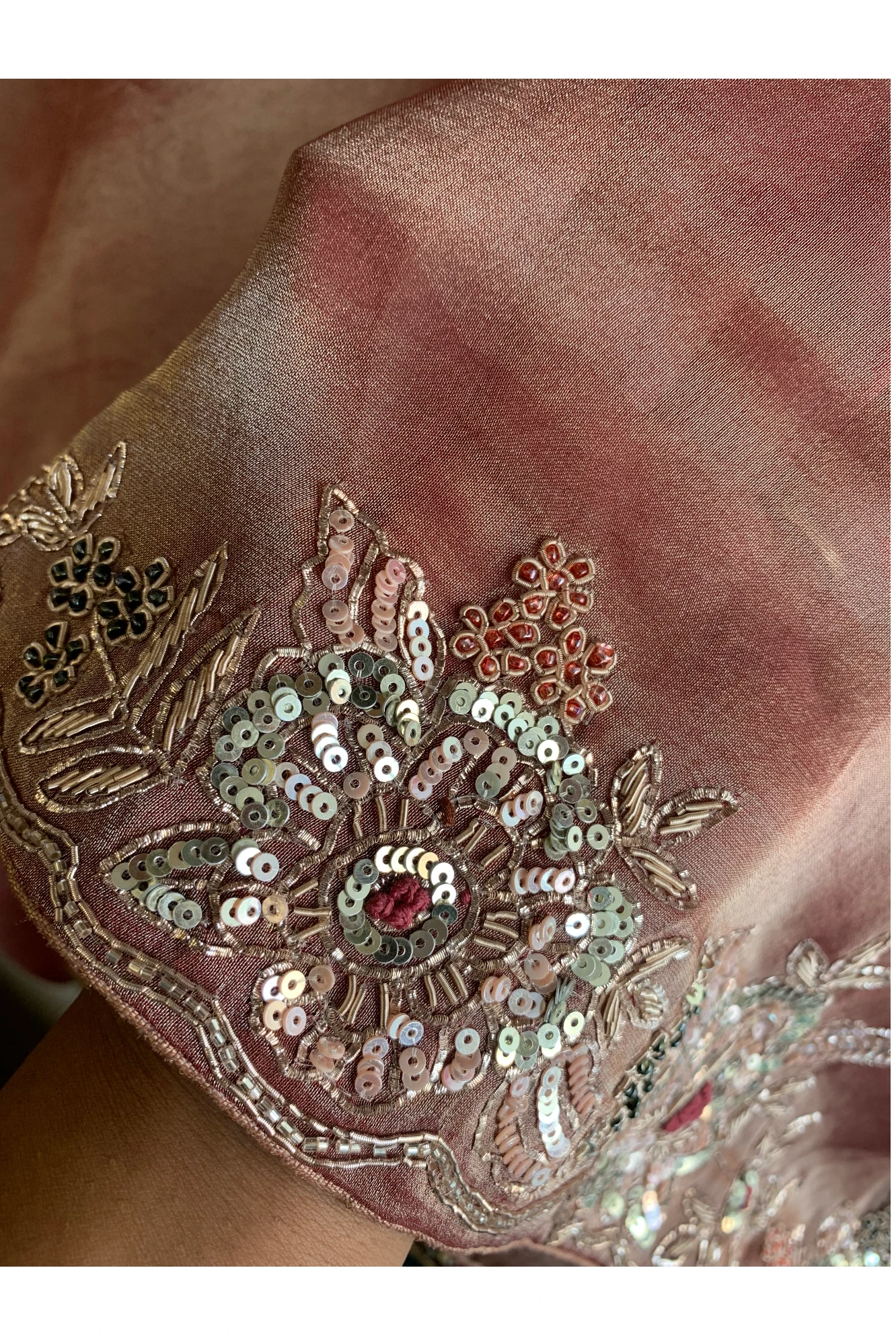 Copper Brown Tissue Saree 5703 05