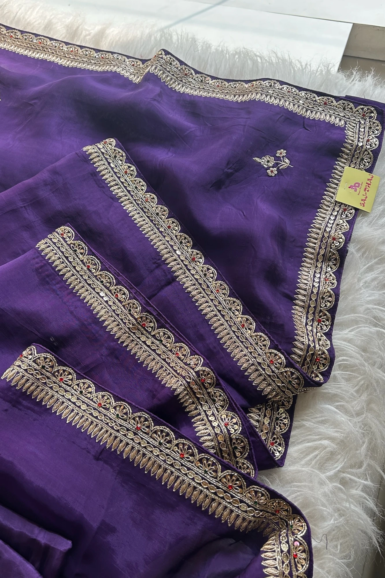 Jayanti Reddy Purple Russian Silk Saree 5650 15