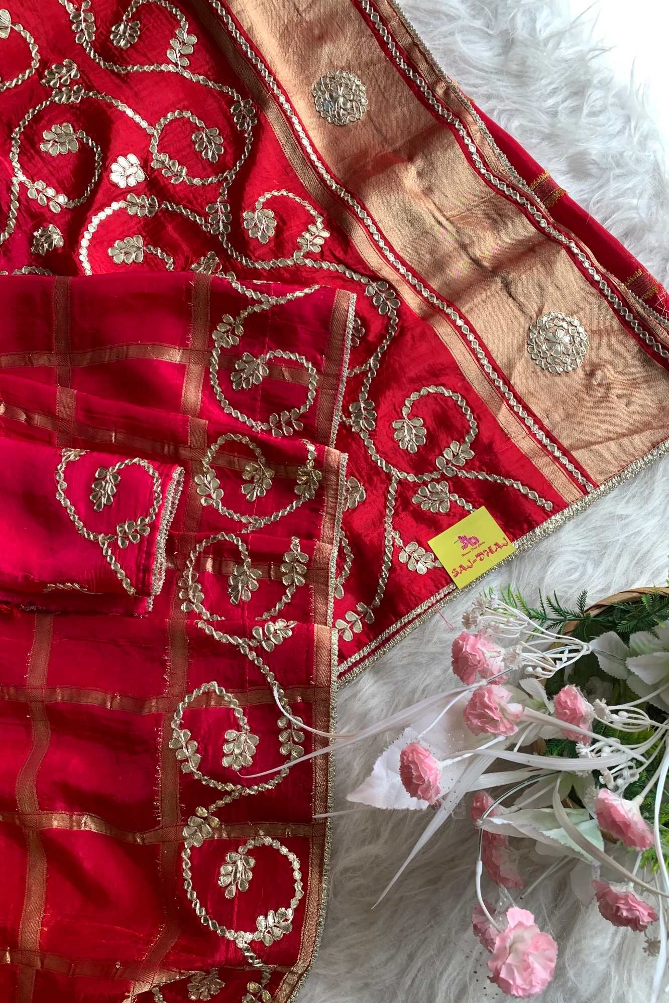 Shaded Gota Patti Gharchola Saree 5675 04