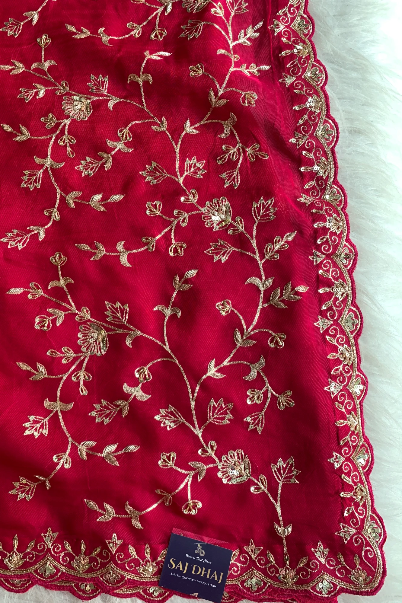 Pink Aari Lilly Silk Saree 5848 06