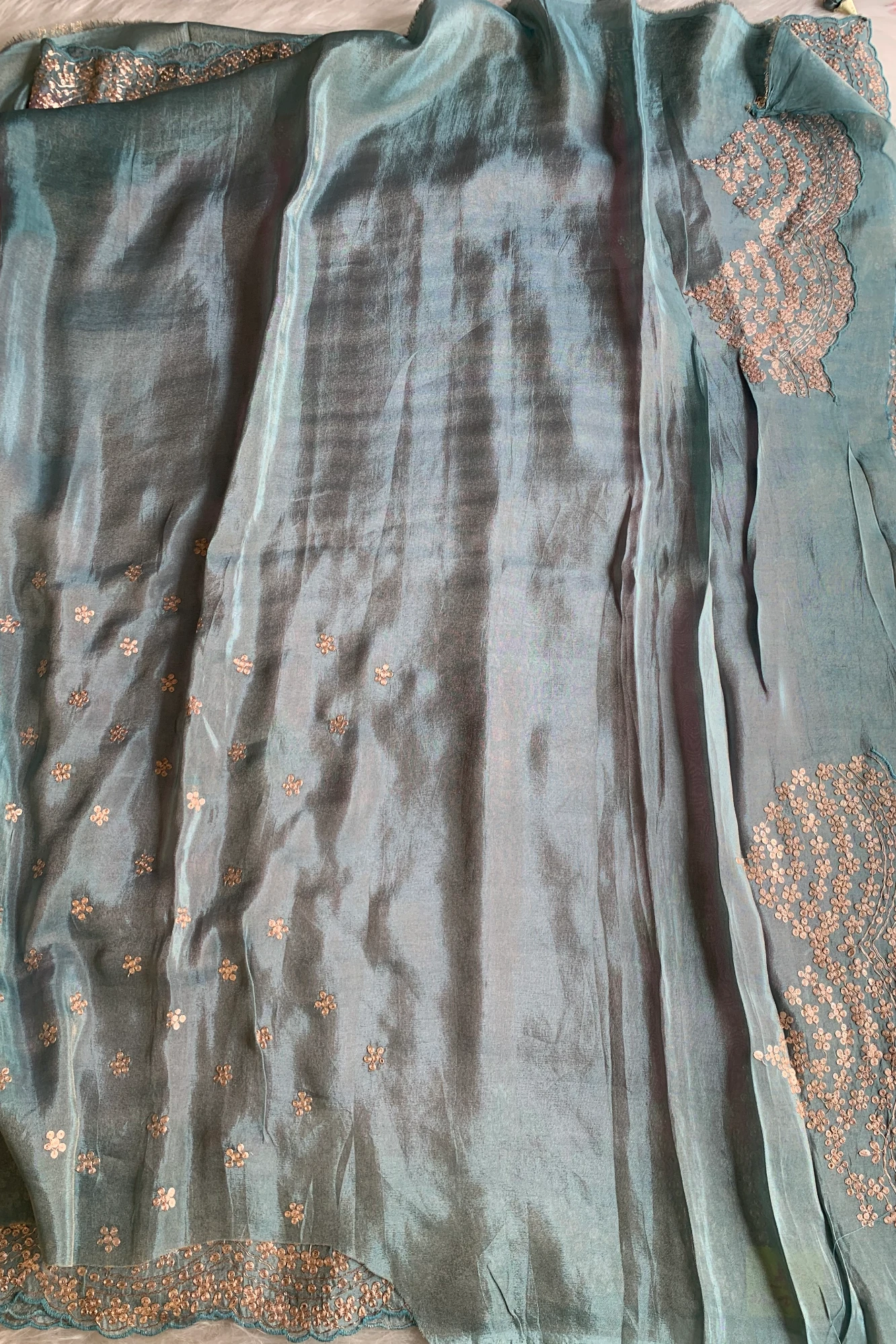 Shaded Pittan Tissue Saree 5700 13