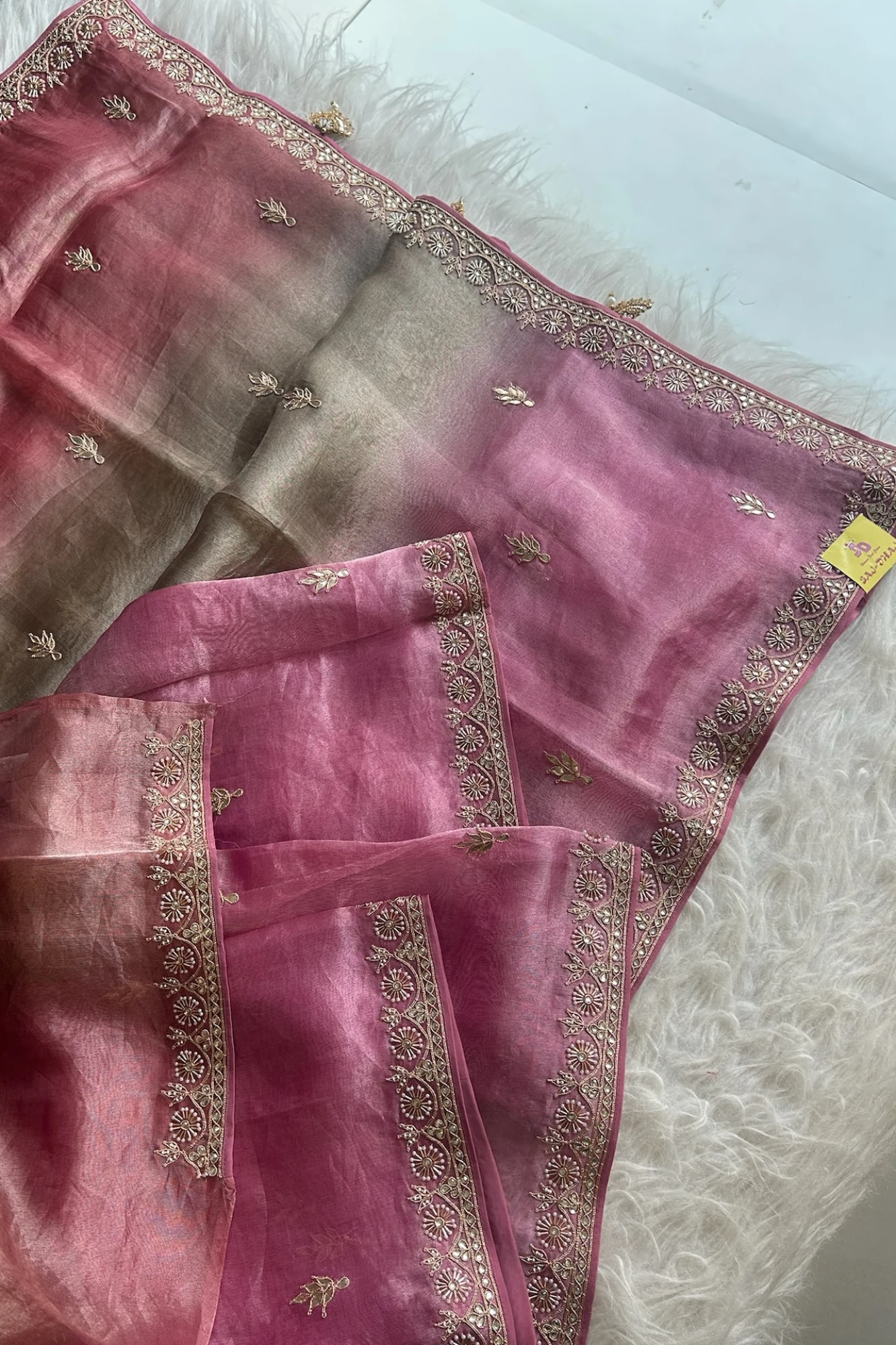 Tricolour Kora Silk Saree 5177 03