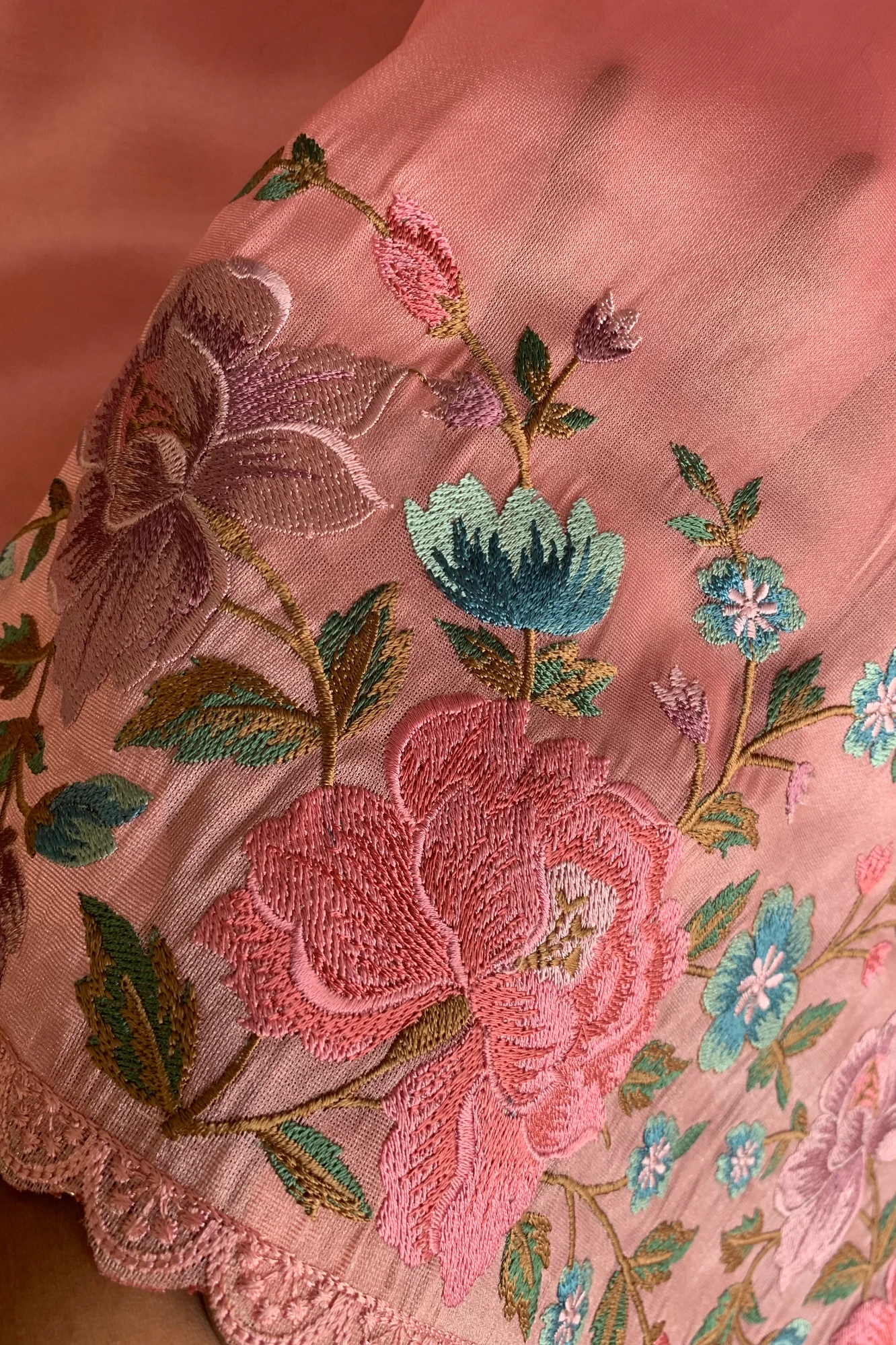 Blush Pink Tissue Organza Saree 5773 01