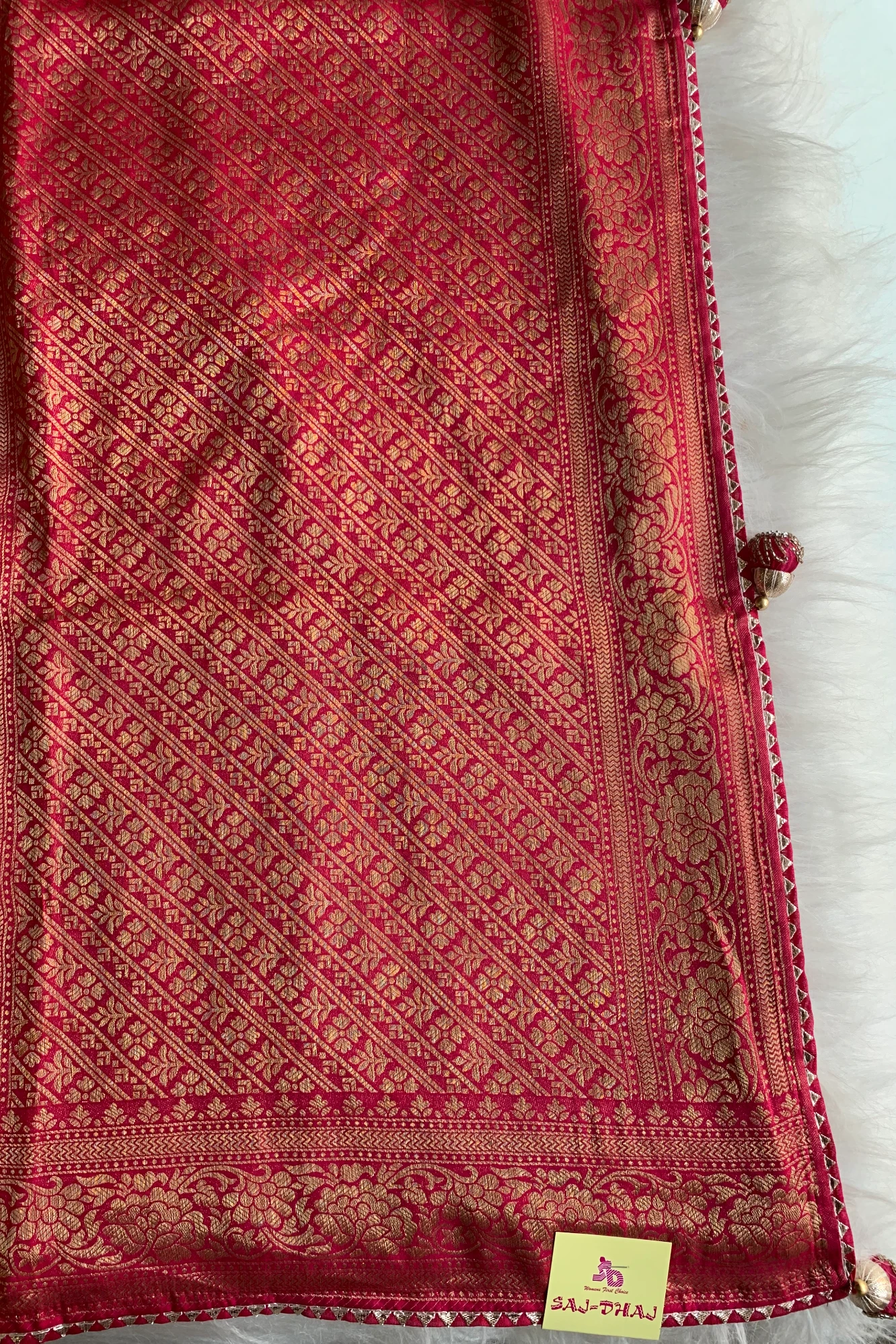 Pink Traditional Banarasi Saree 5763 14