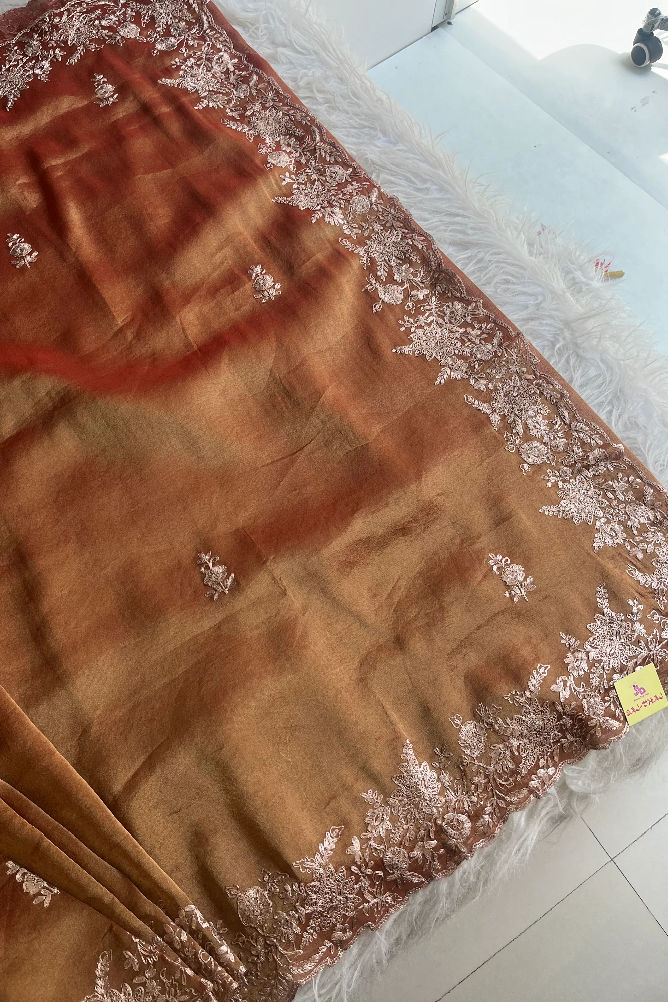 Rust Pittan Kanchipuram Tissue Saree 5659 17
