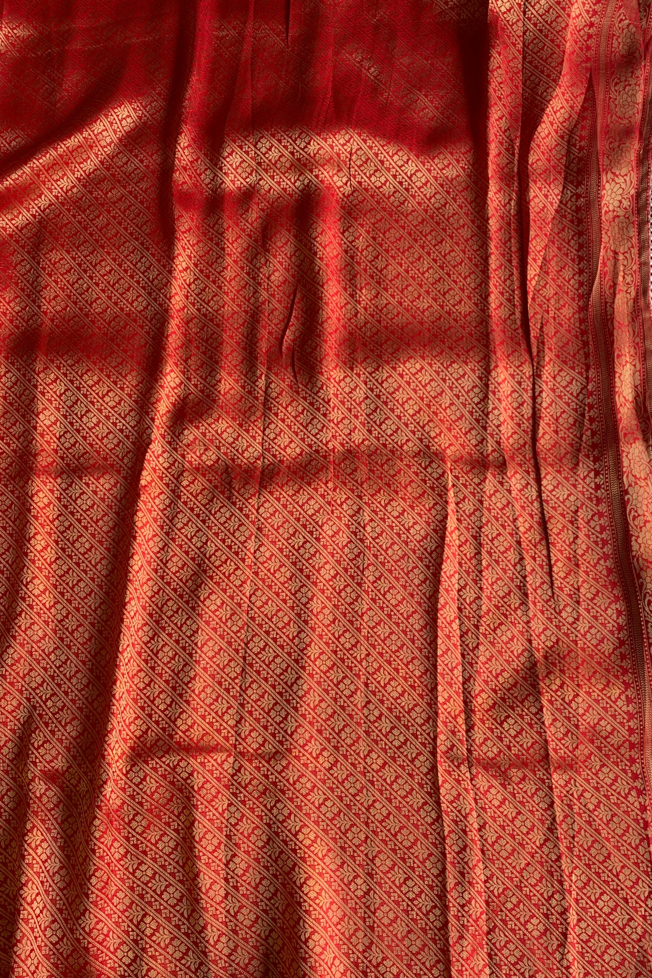 Red Traditional Banarasi Saree 5763 14