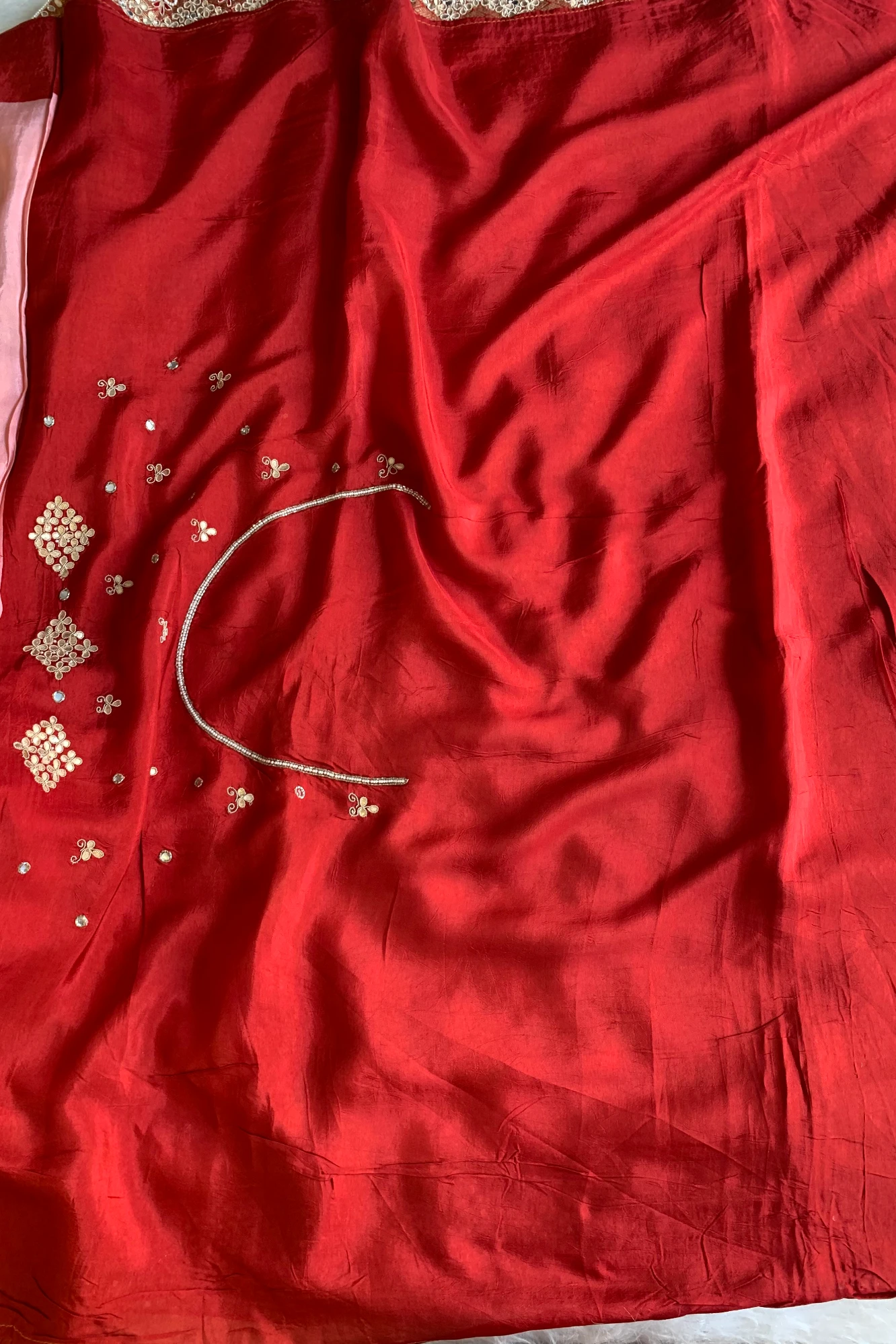 Pink Embellished Banarasi Saree 4836 13