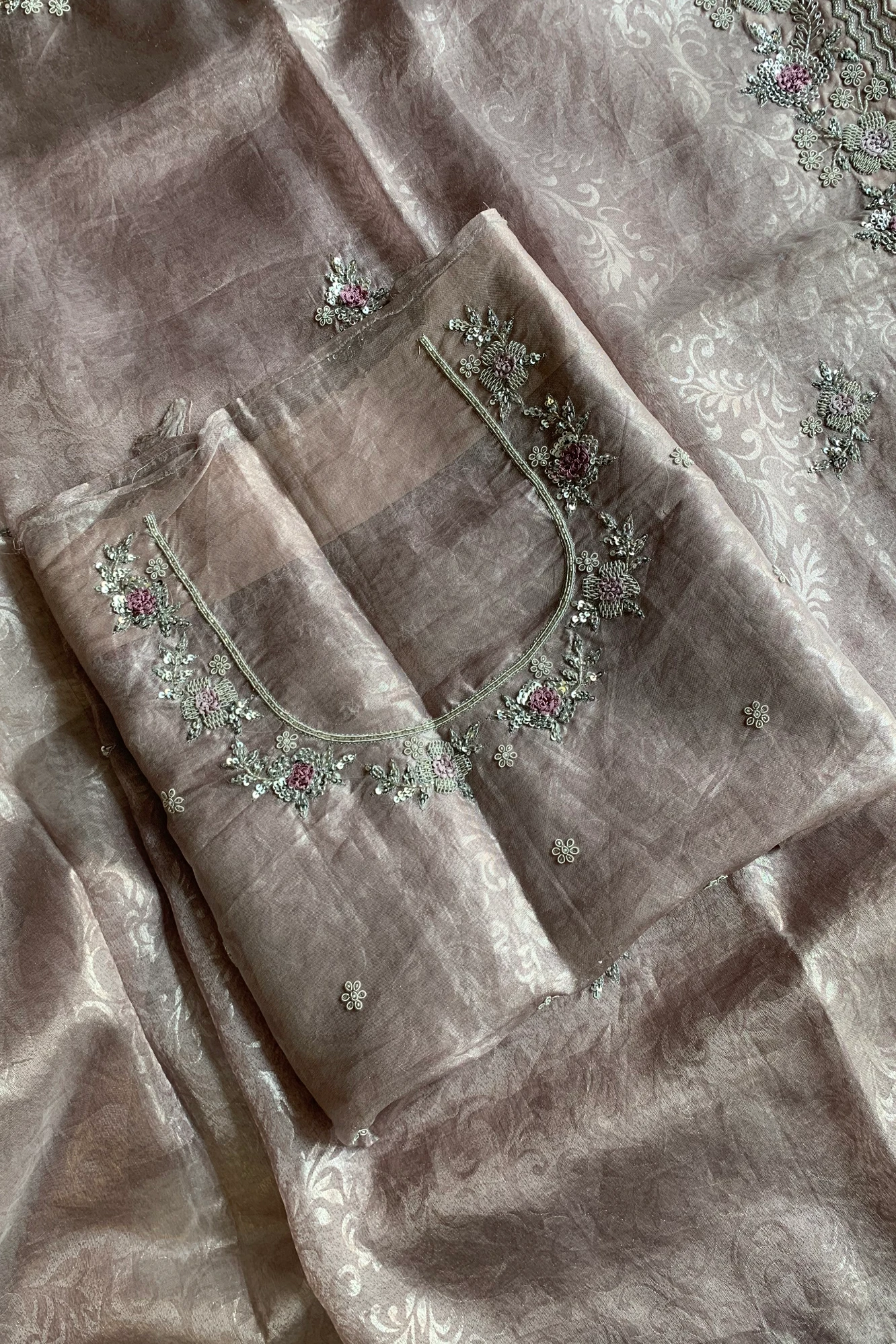 Beige Jagat Silk Saree 5216 04