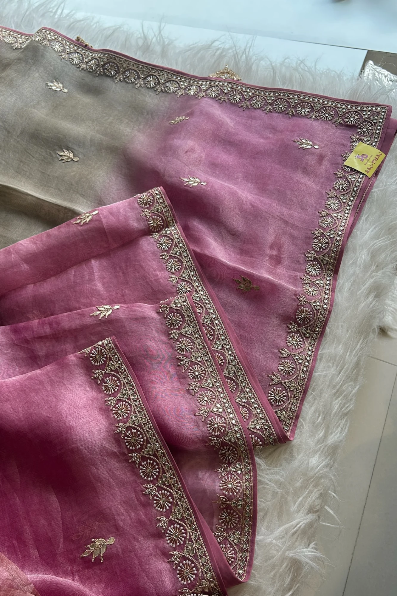 Tricolour Kora Silk Saree 5177 03