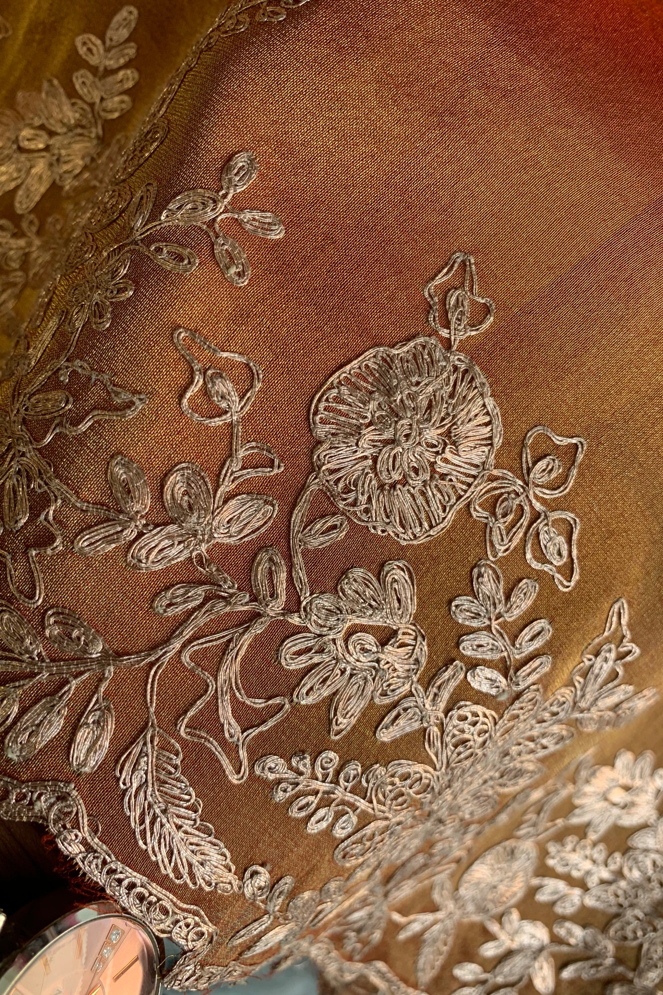 Rust Orange Pittan Tissue Saree5798 04