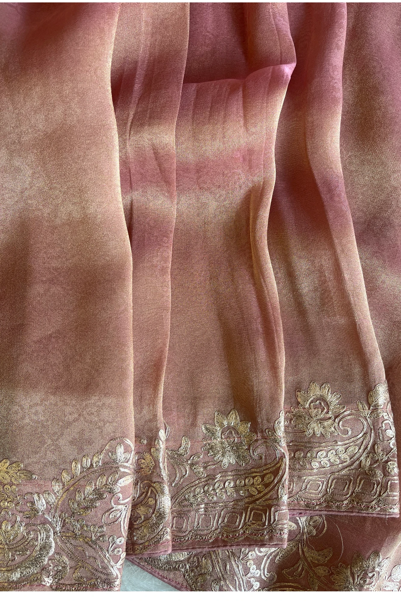 Peach Kanchipuram Tissue Saree 5659 21