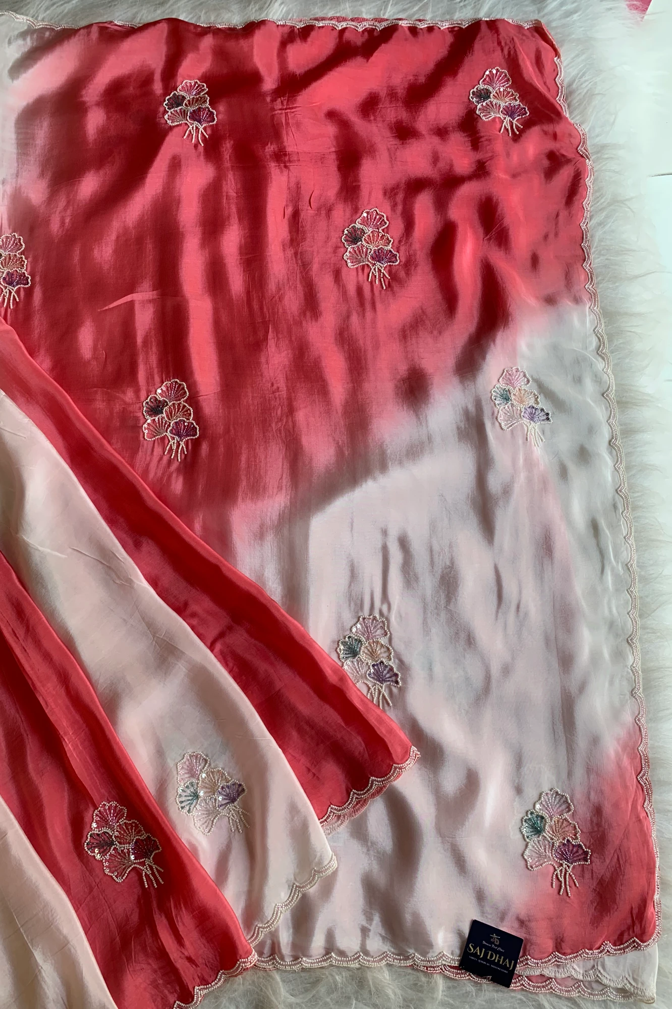 Shaded Habutai Silk Saree 5798 08