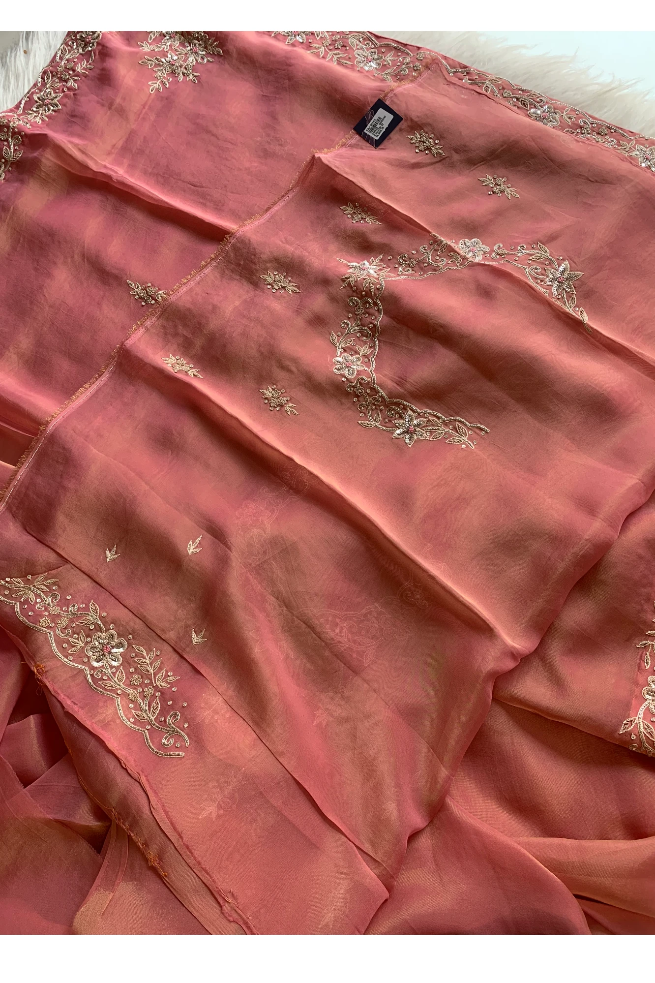 Pink Tissue Silk Saree 5792 02