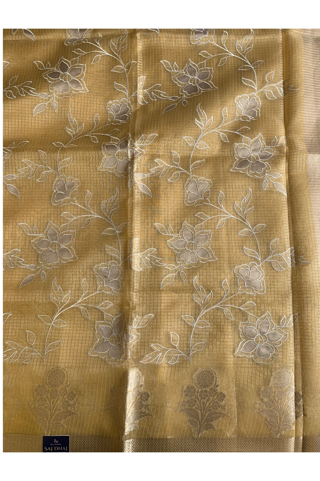 Mustard Yellow Kota Banarasi Saree 5814 03