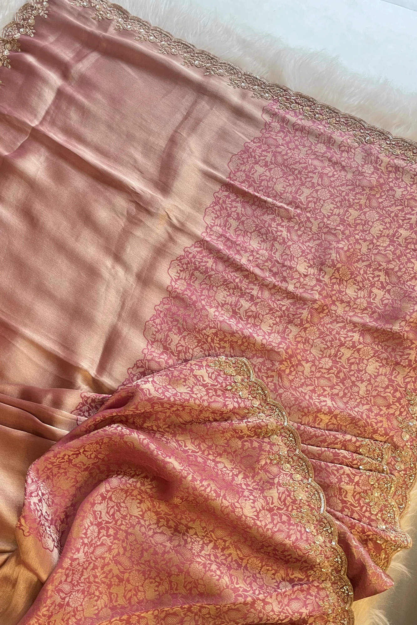 Kanchipuram Silk Saree with Motif Weaving & Zardosi Border 5766 12