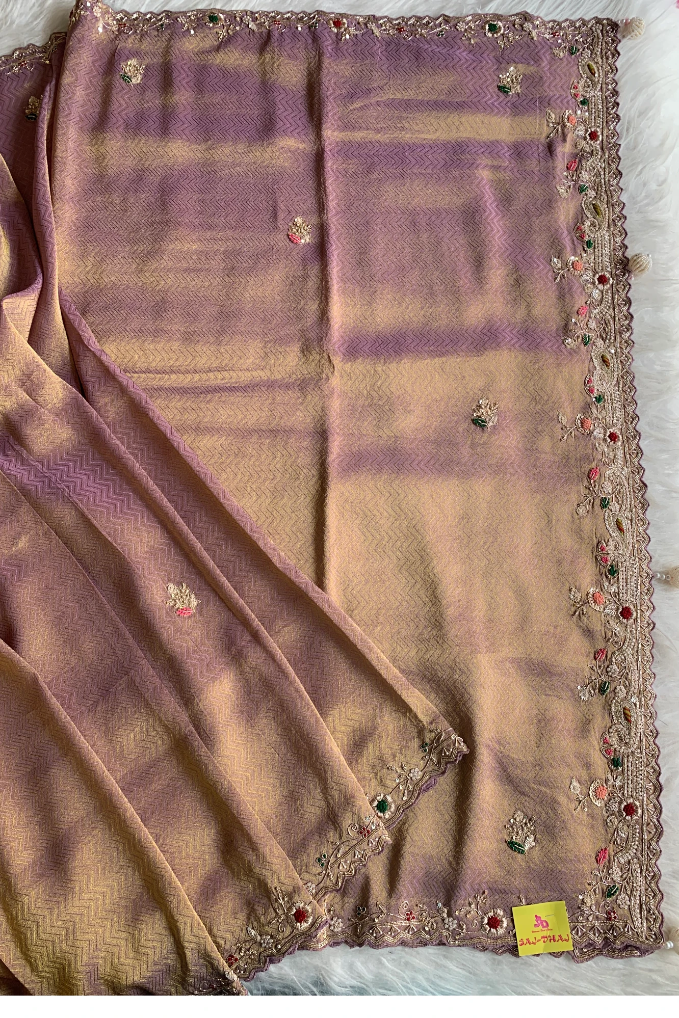 Purple Kanchipuram Silk Saree 5535 12