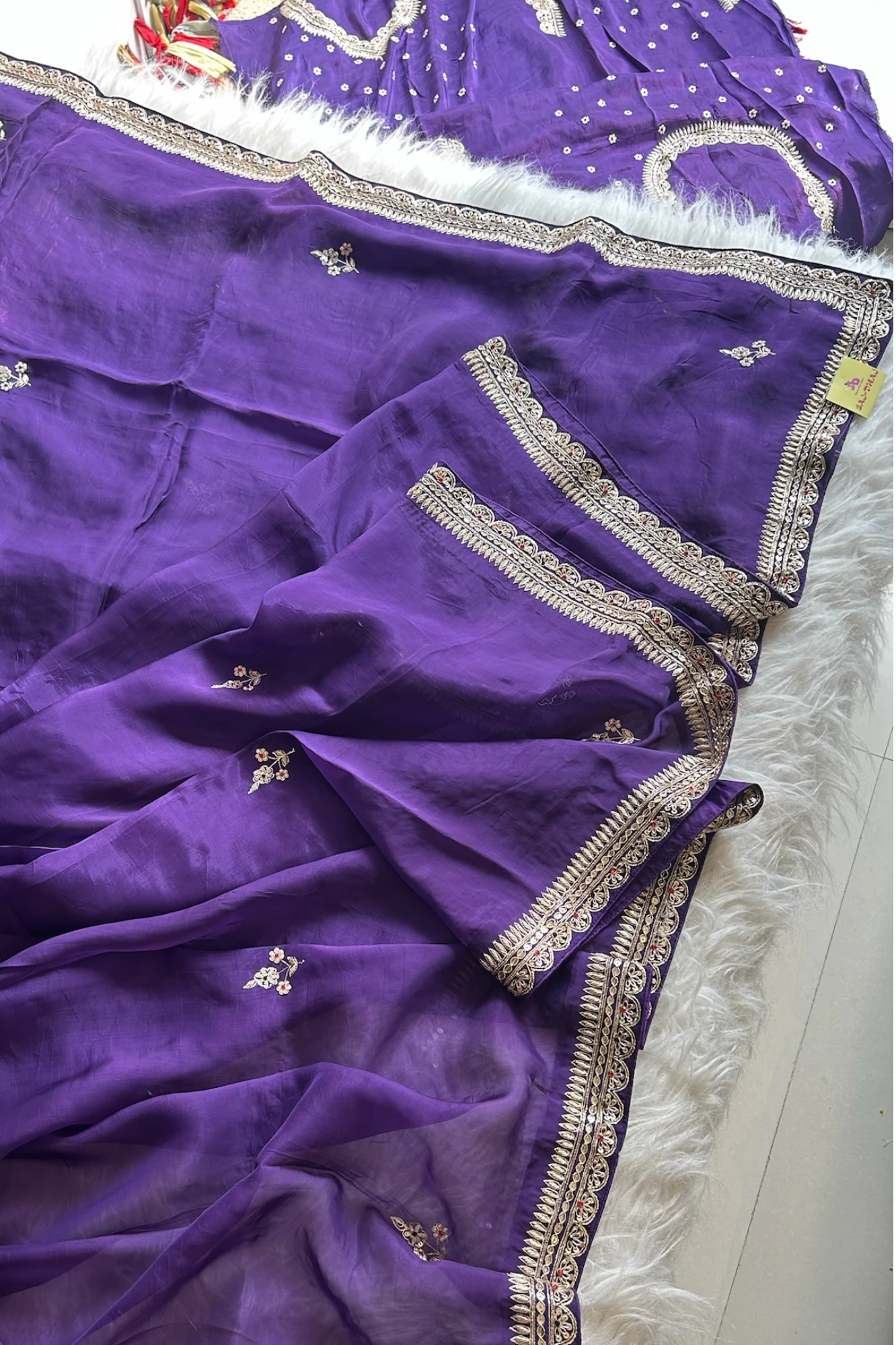 Jayanti Reddy Purple Russian Silk Saree 5650 15
