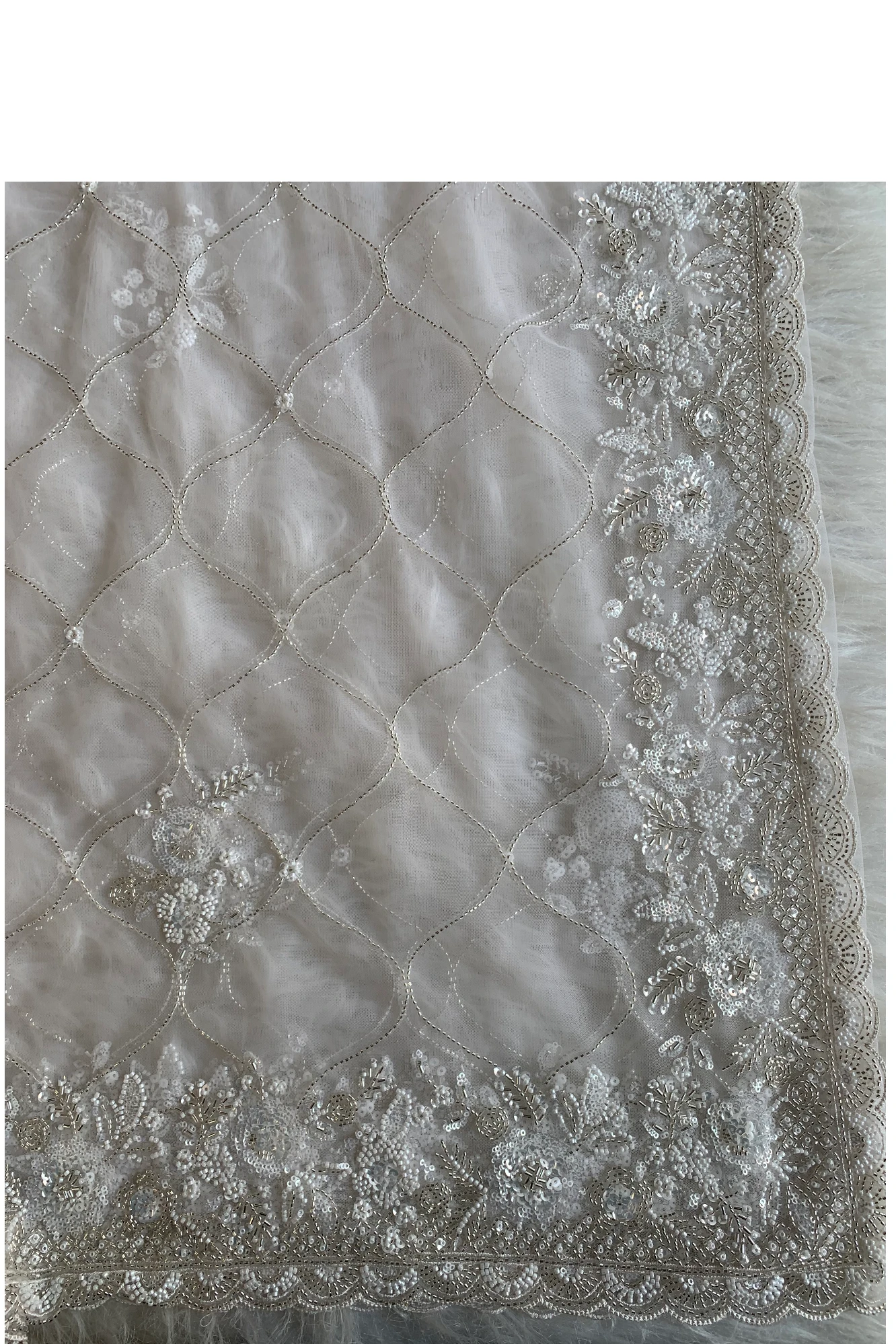 White Net Saree 5814 02