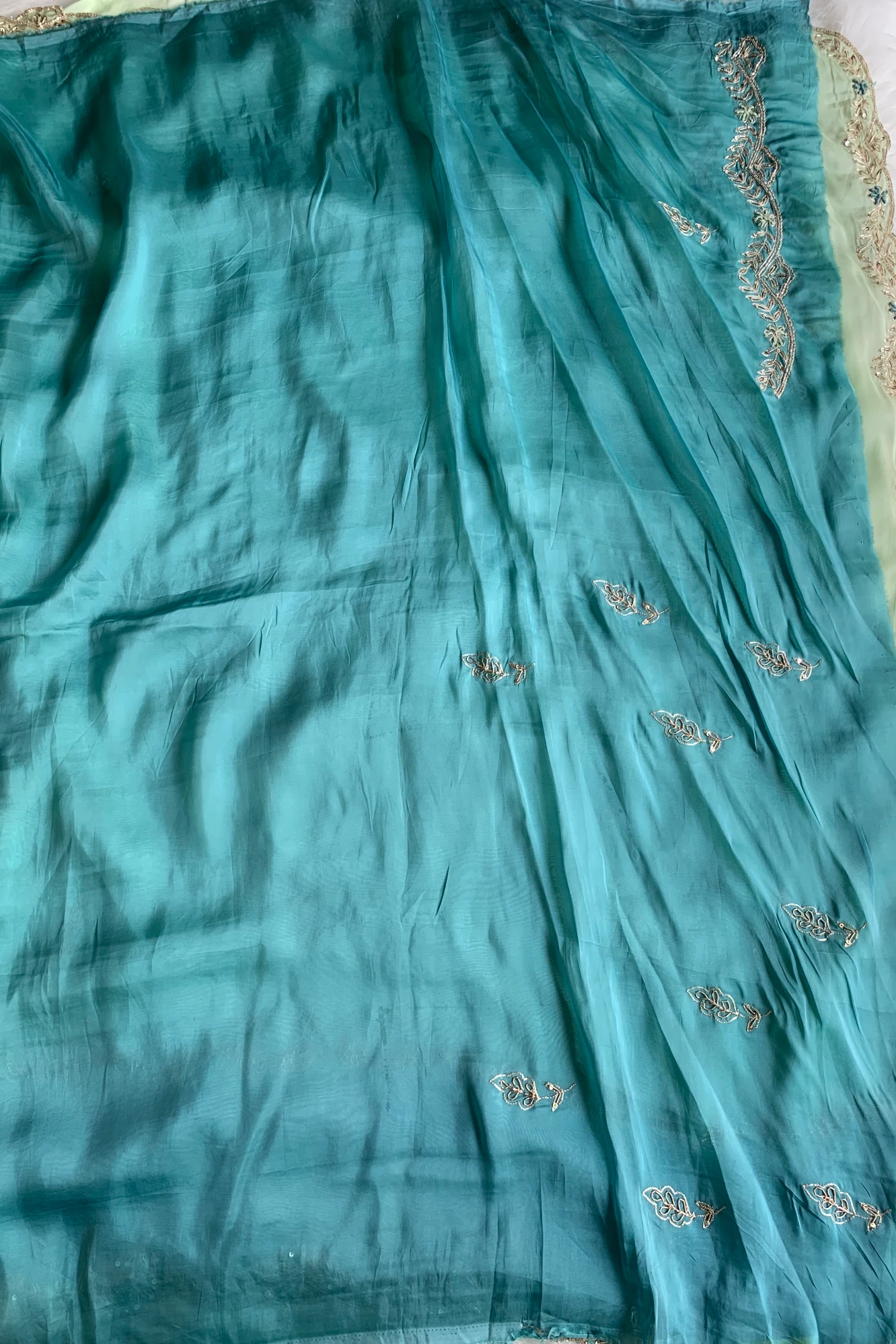 Ombre Habutai Silk Saree 5766 07