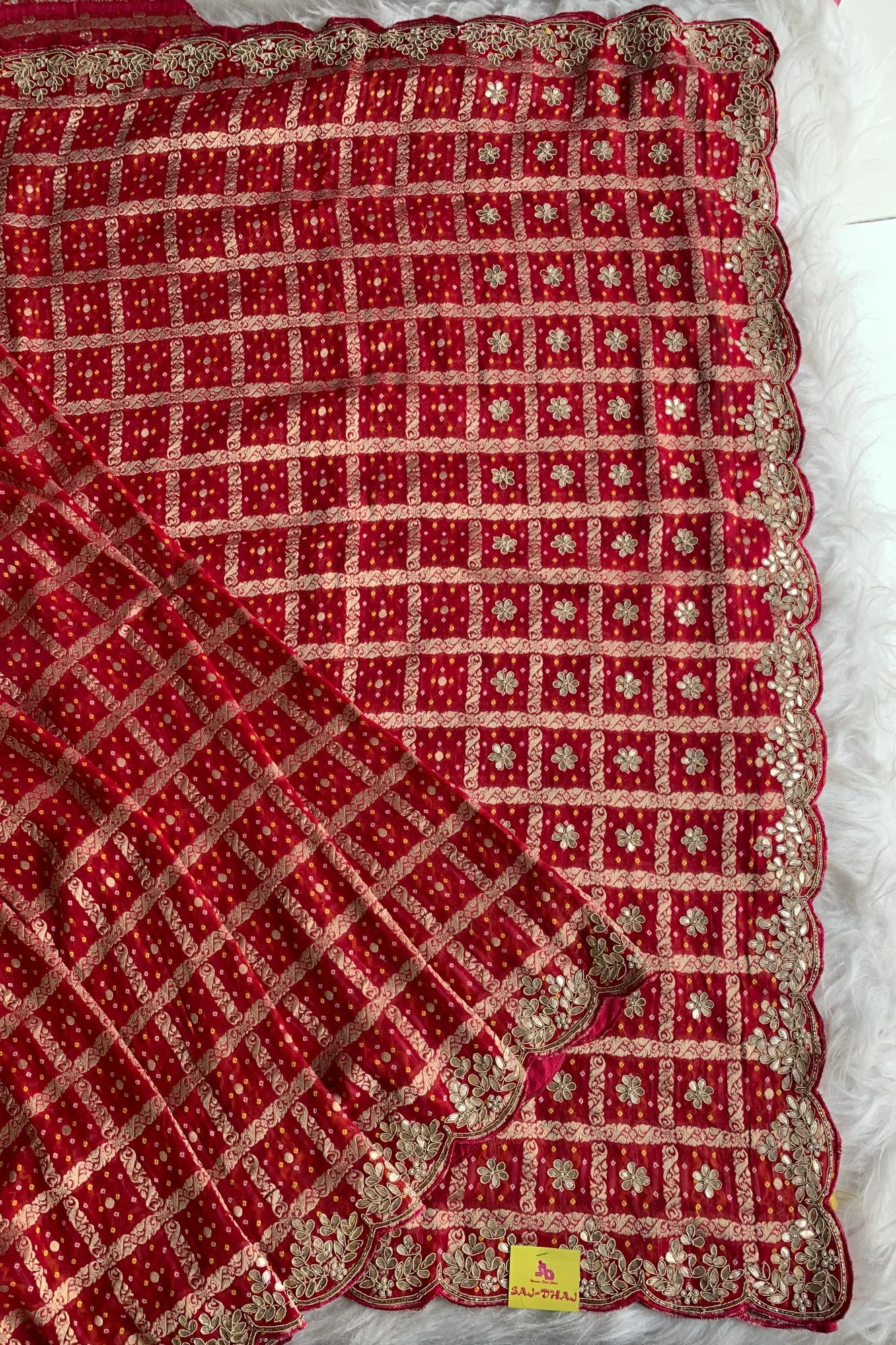 Pink Gharchola Gota Patti Saree 5700 14