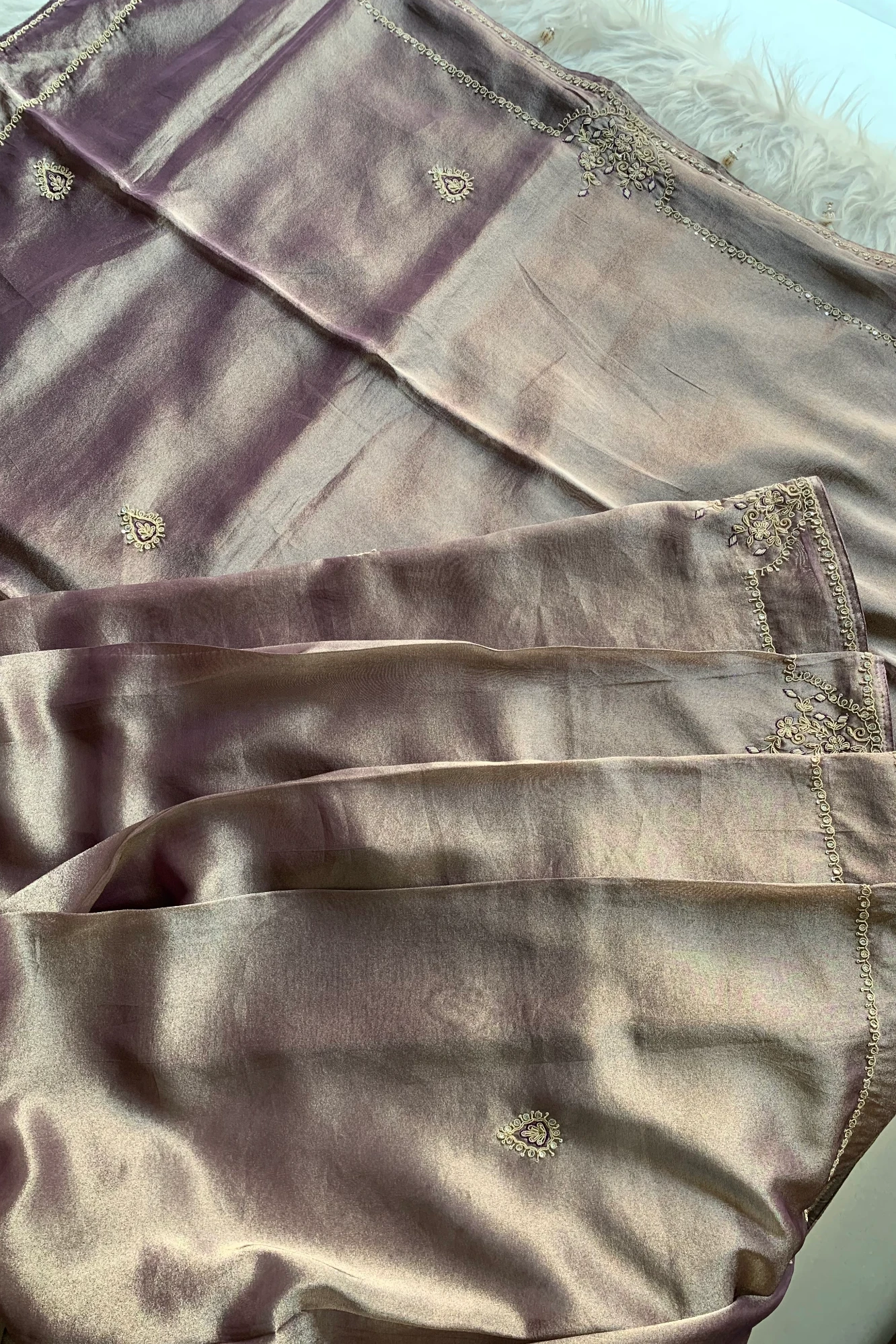 Purple Tissue Saree 5735 03