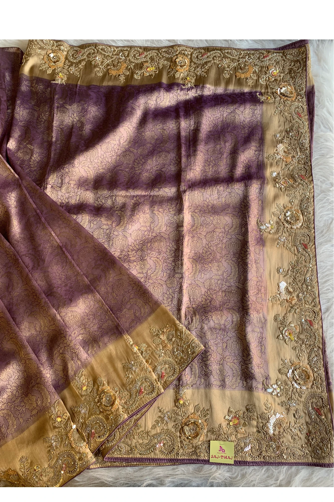 Purple Kanchipuram Silk Saree 5775 02